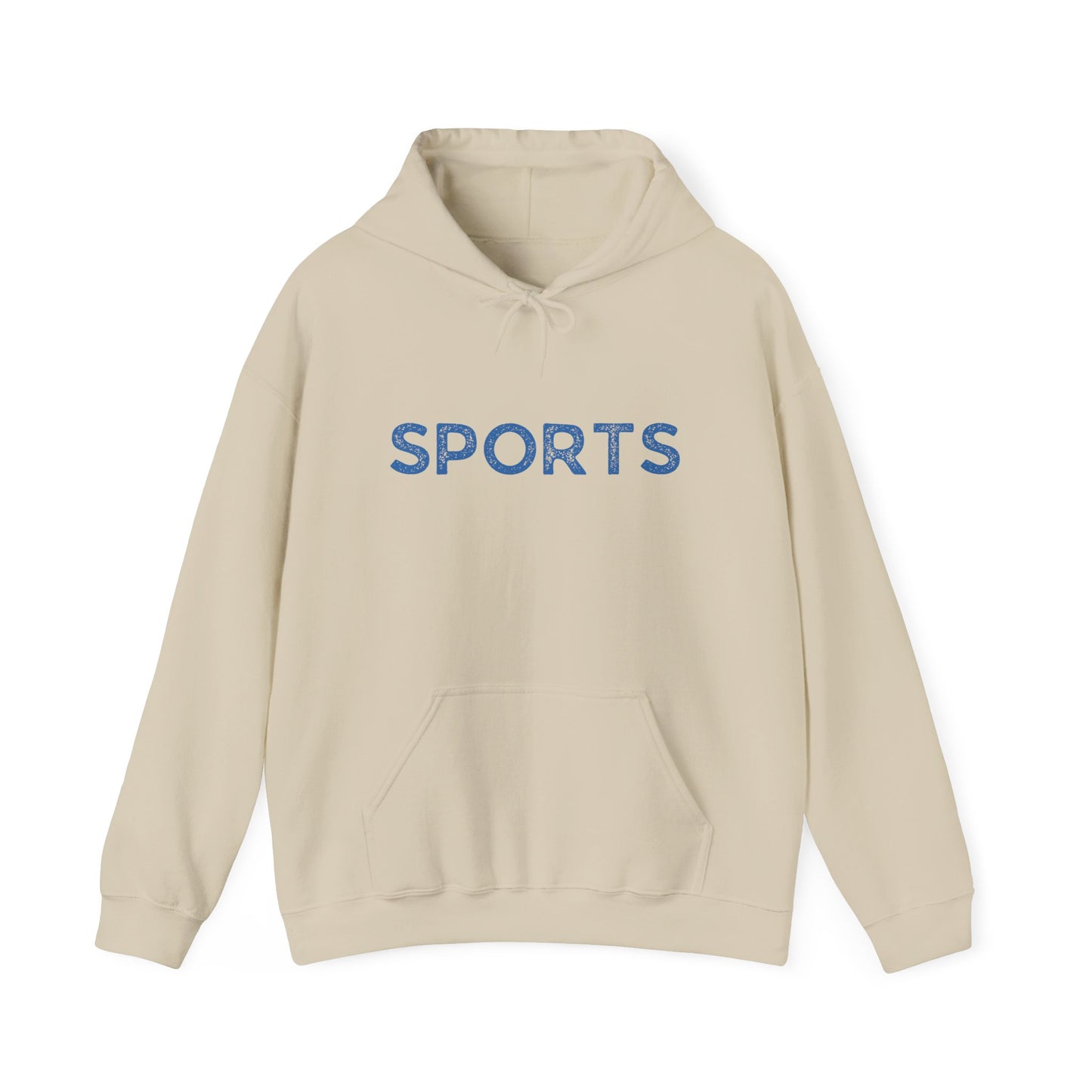 Sports // Unisex Heavy Blend™ Hooded Sweatshirt - Blue Text