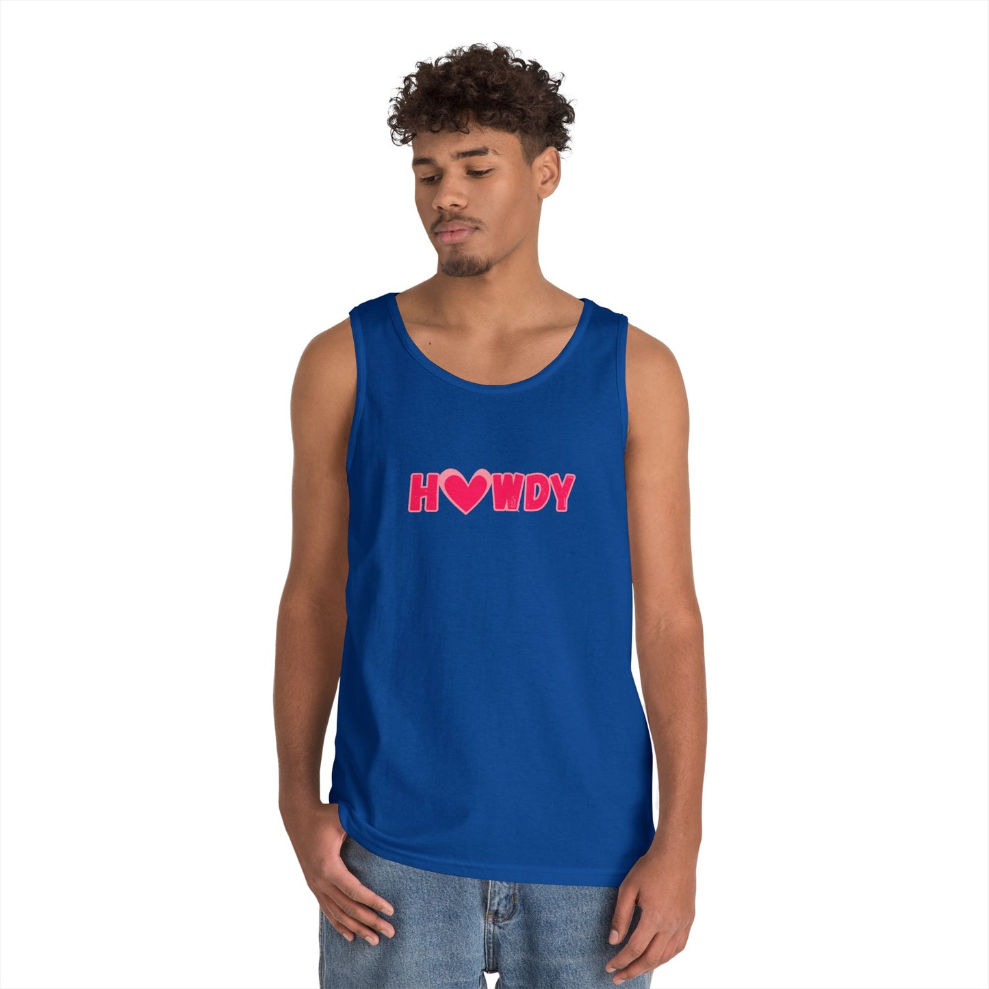 H<3wdy // Unisex Heavy Cotton Tank Top - Trendy Summer Wear for Fun and Relaxation
