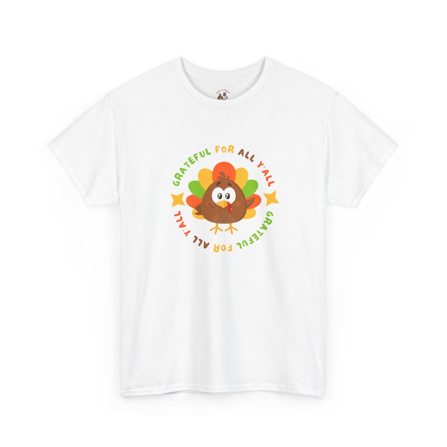 Grateful for All Y'all with Turkey // Unisex Jersey Short Sleeve Tee