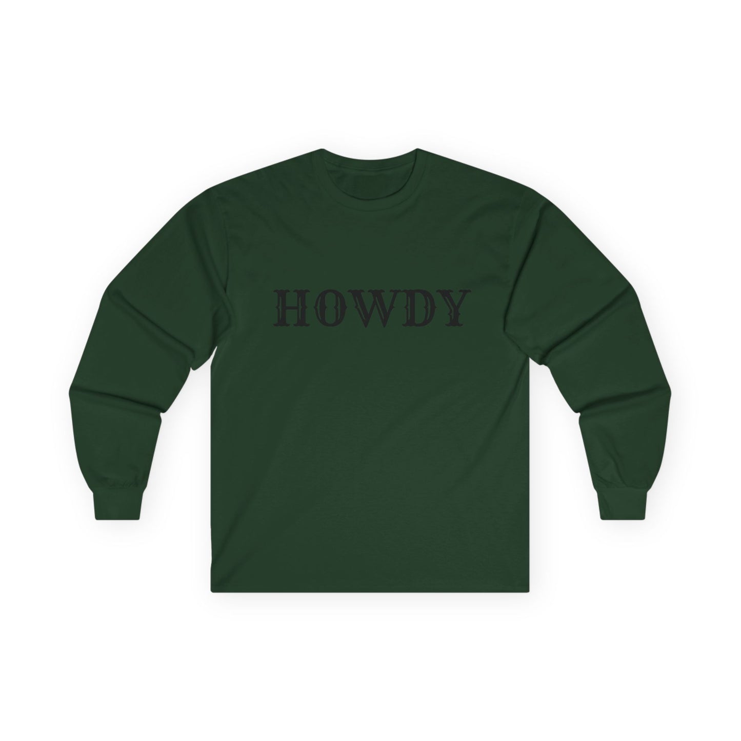 Howdy & Adios // Unisex Long Sleeve Tee | Casual Cotton Top for Friends & Farewells