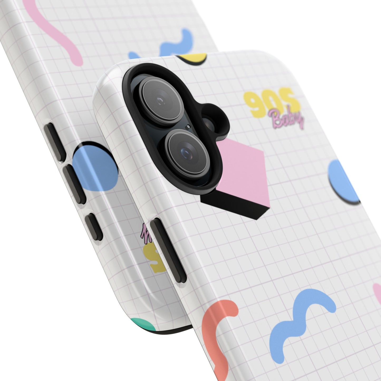 90s Baby Grid Paper Pattern // iPhone Case