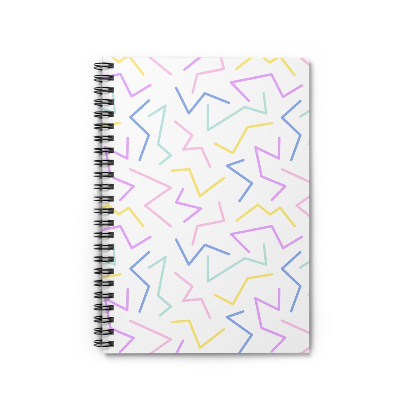 No Straight Lines Here // Spiral Notebook - Ruled Line