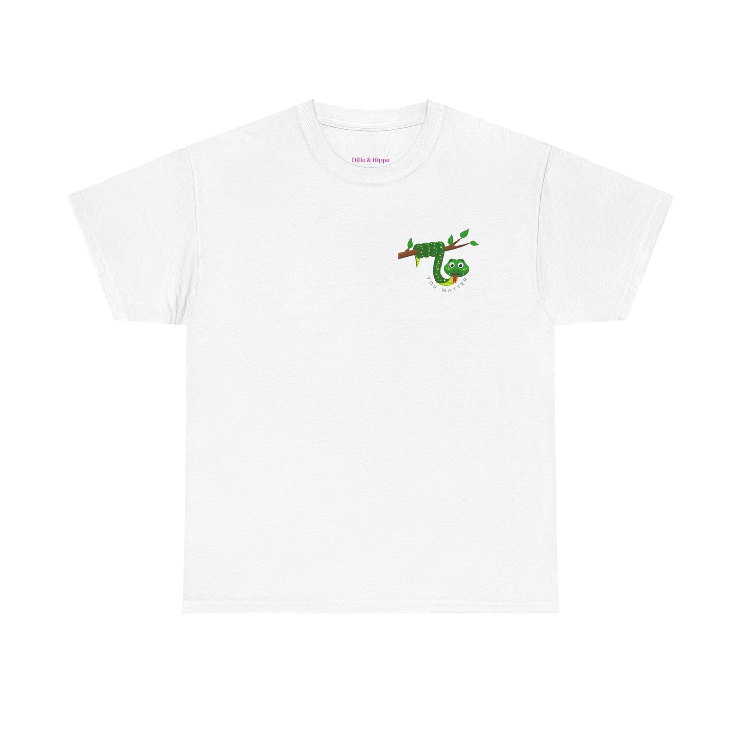 Keep Hanging On - Snake // Unisex Heavy Cotton Tee - Positive Message T-Shirt