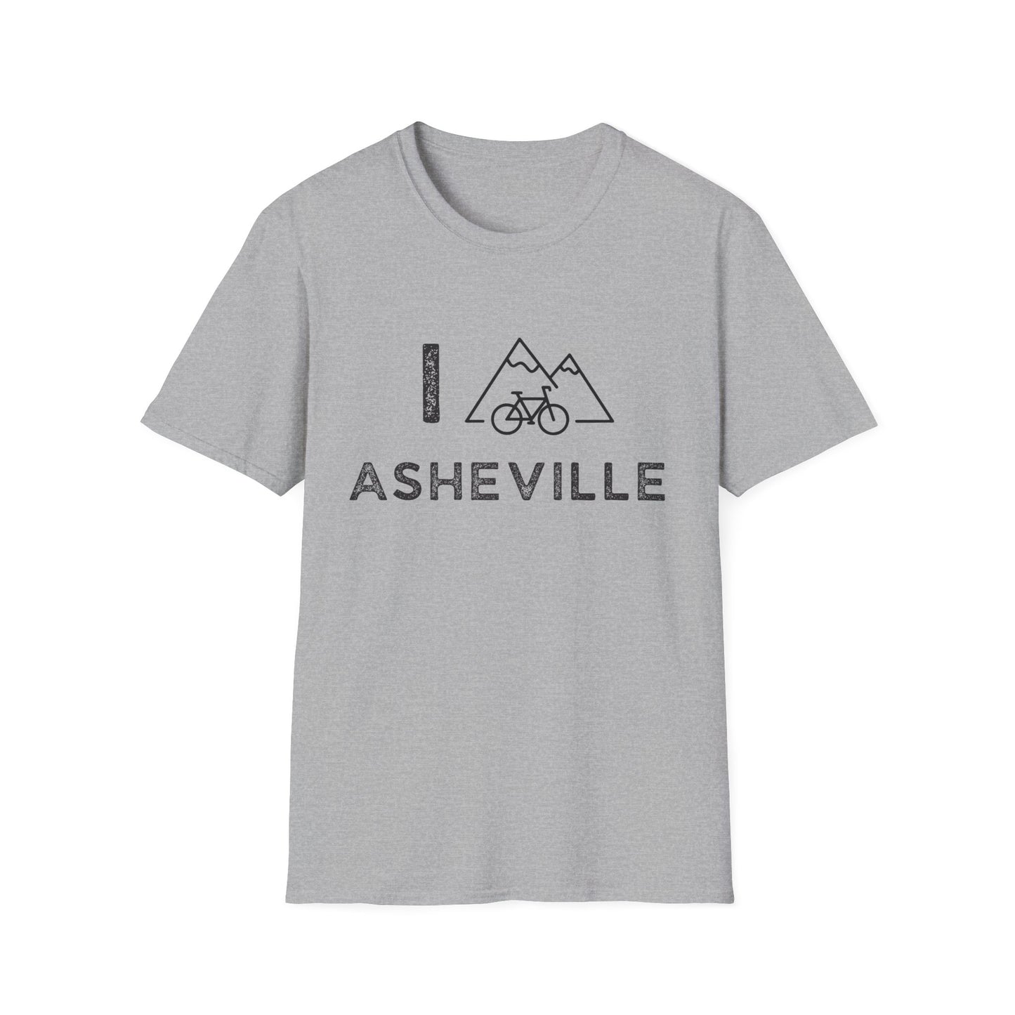 I (Mountain) Bike Asheville // Unisex Softstyle T-Shirt