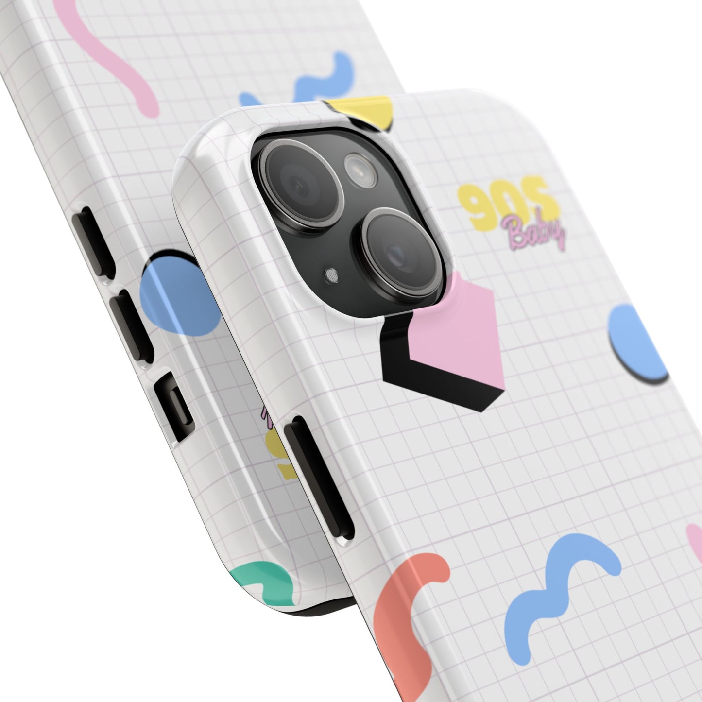 90s Baby Grid Paper Pattern // iPhone Case