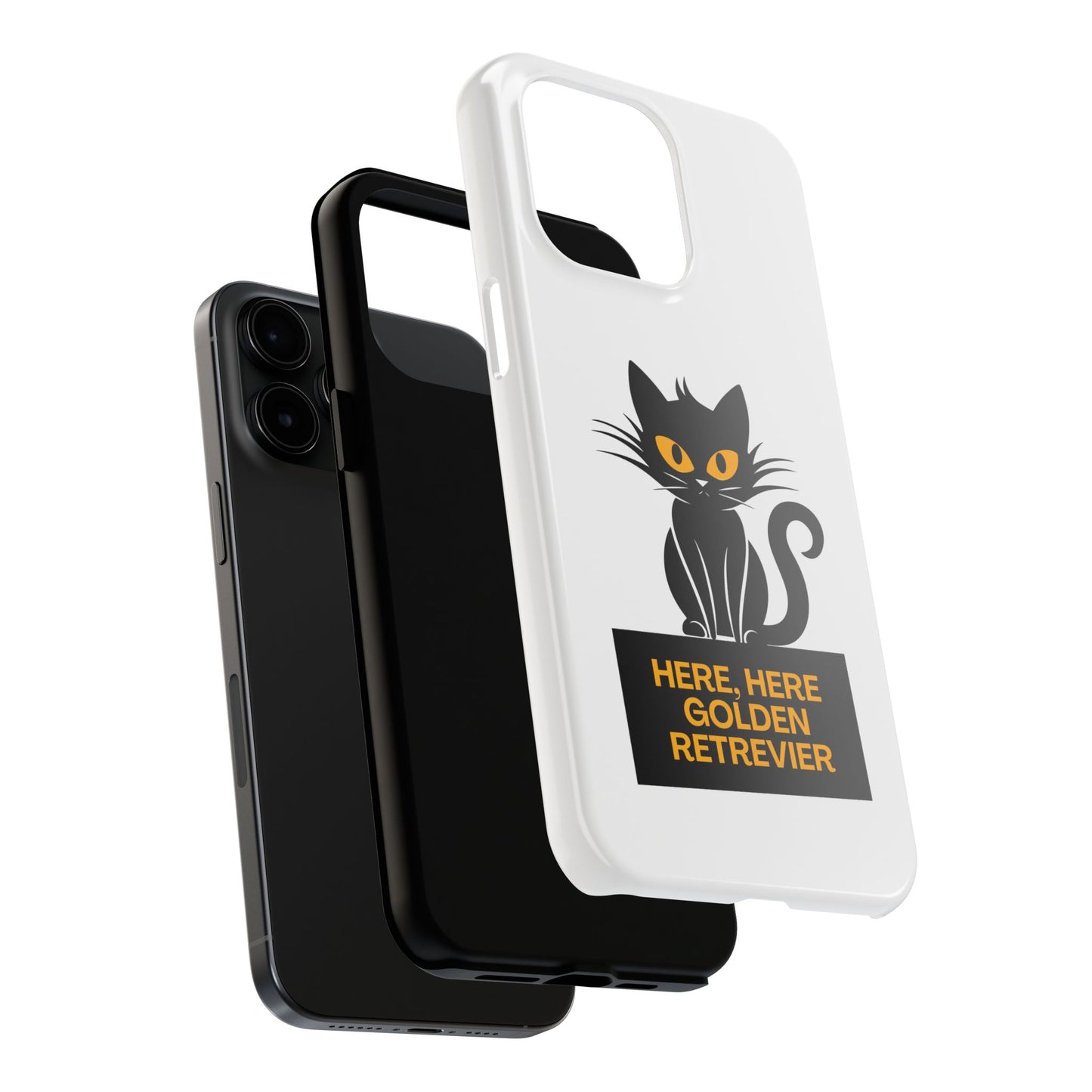 Here, Here Golden Retriever // Phone Case