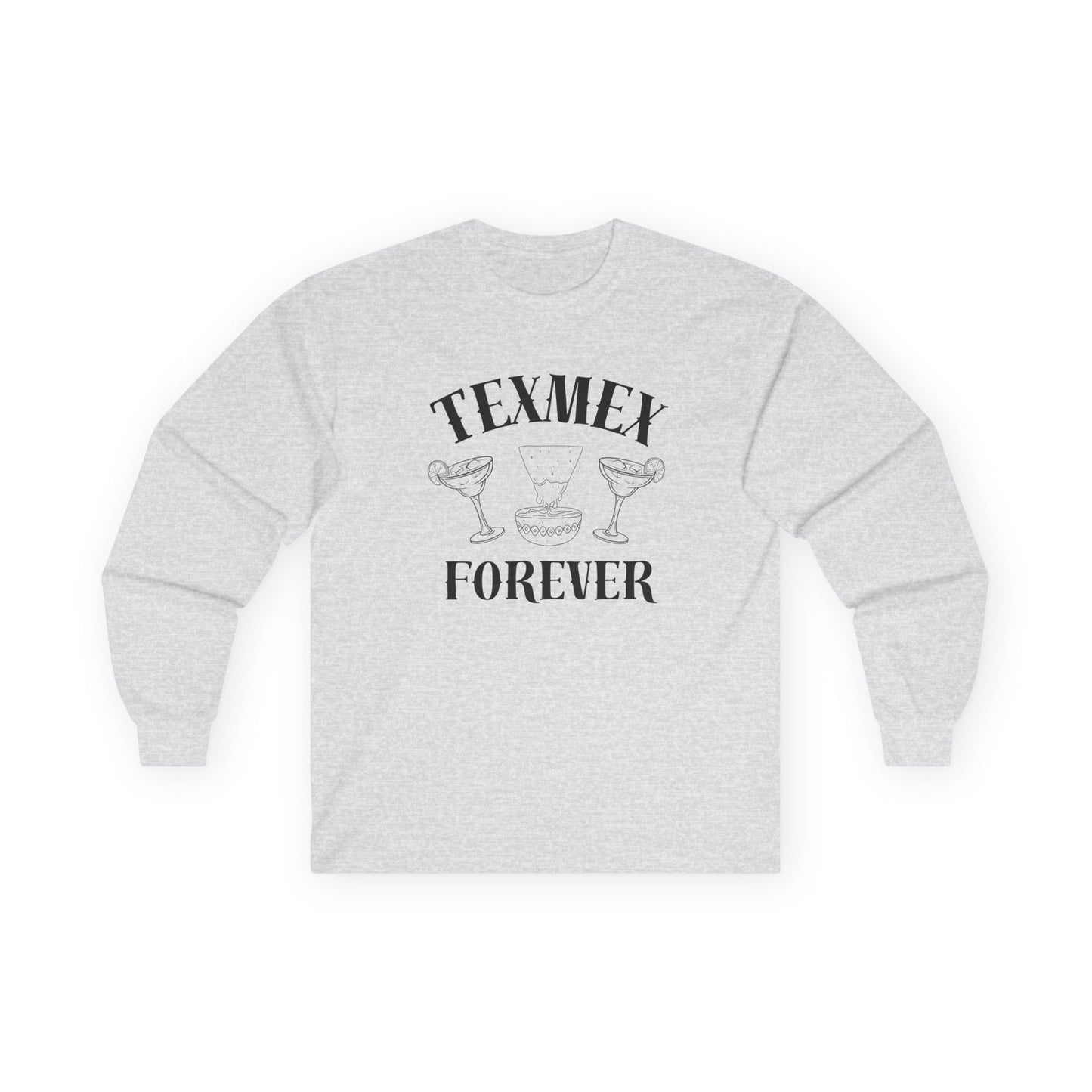 Tex-Mex Forever - Ritas & Queso // Unisex Long Sleeve Tee - Perfect for Food Lovers and Party Enthusiasts