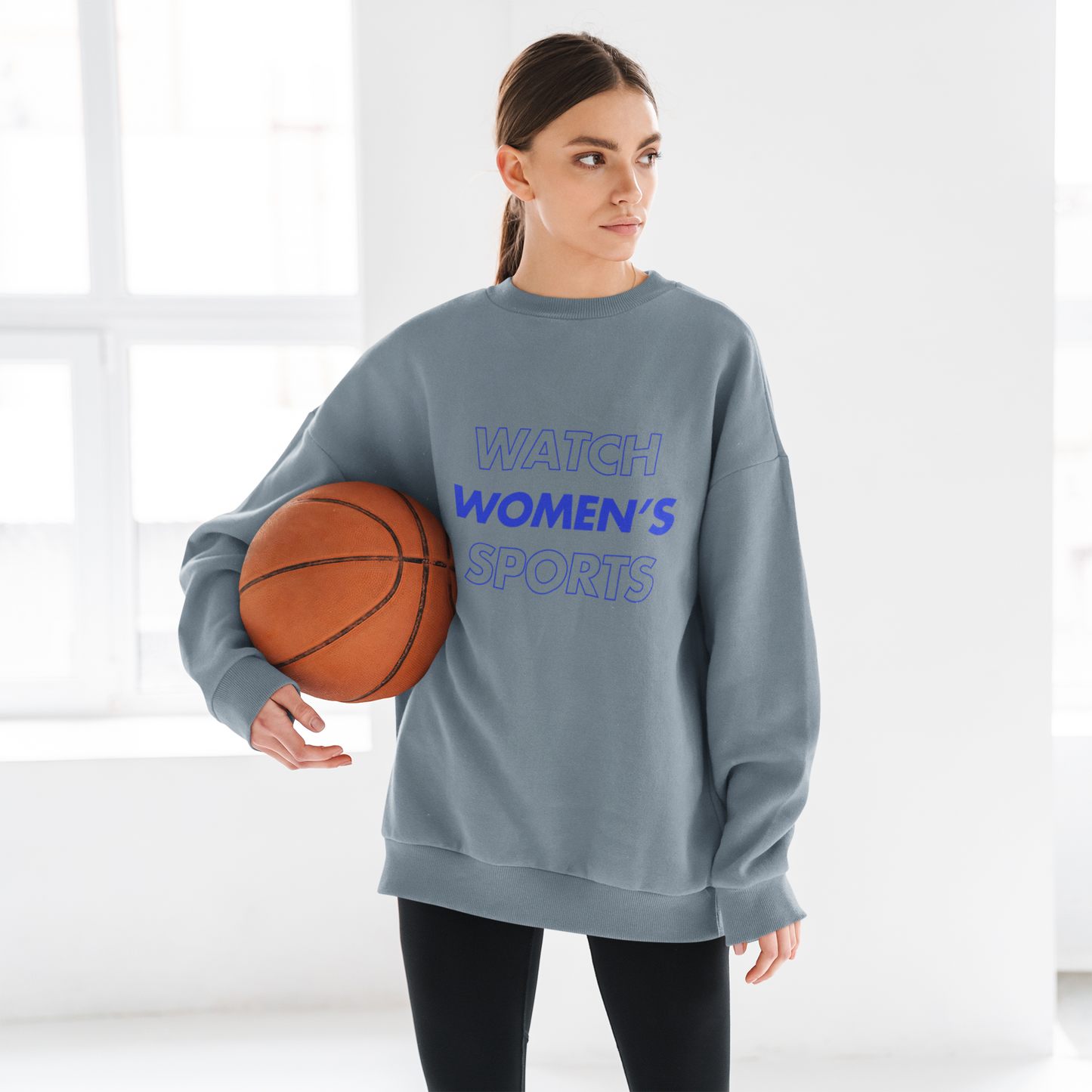 Watch Women's Sports // Unisex Midweight Softstyle Fleece Crewneck Sweatshirt