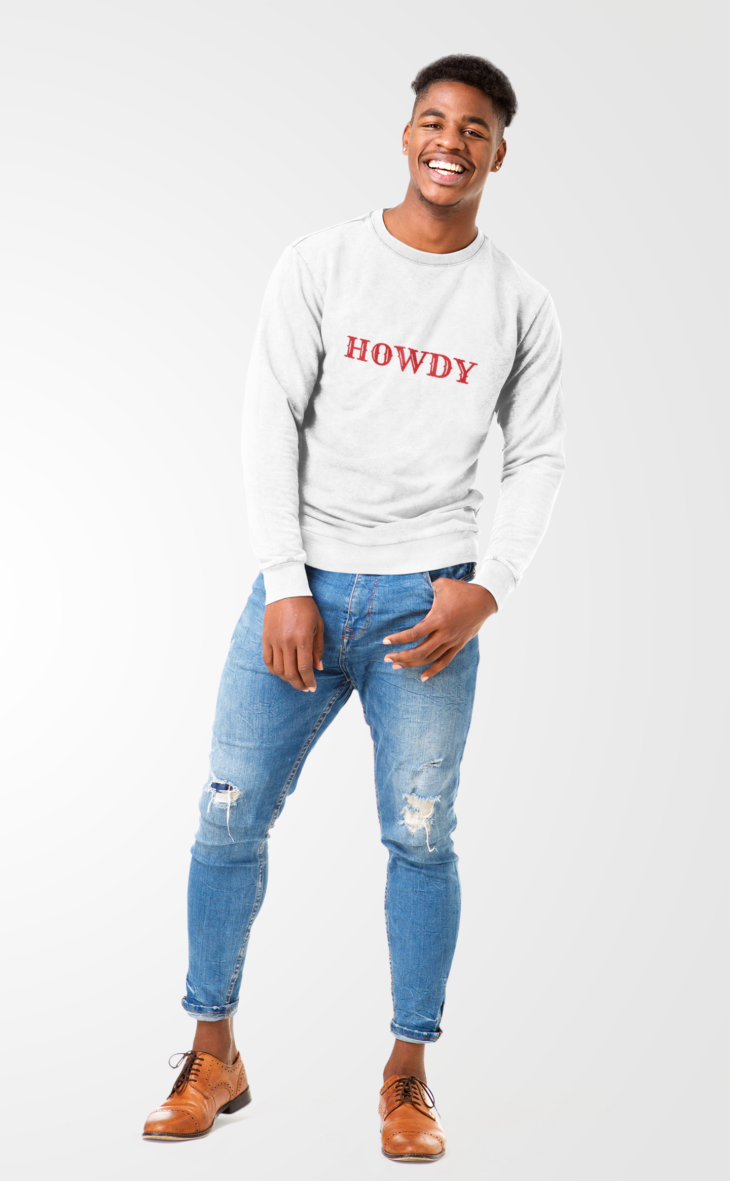 Howdy // Unisex Midweight Softstyle Fleece Crewneck Sweatshirt