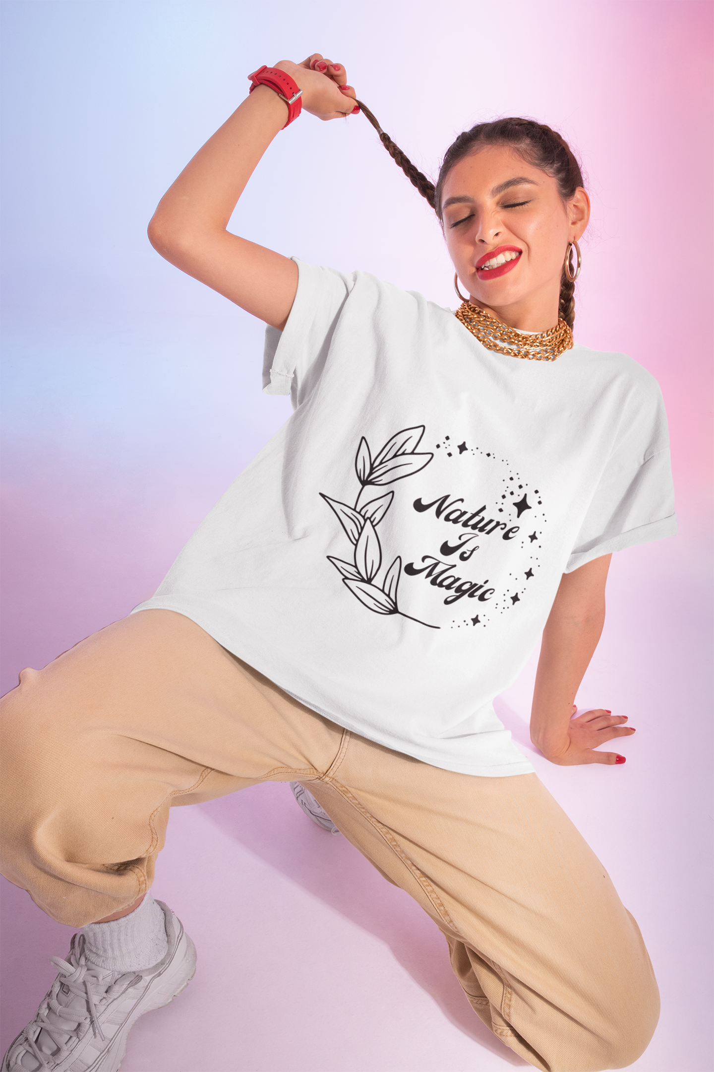 Nature is Magic // Unisex Heavy Cotton Tee - Nature-Themed Casual Wear