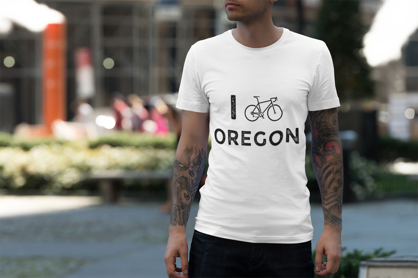 I (Road) Bike Oregon // Unisex Softstyle T-Shirt
