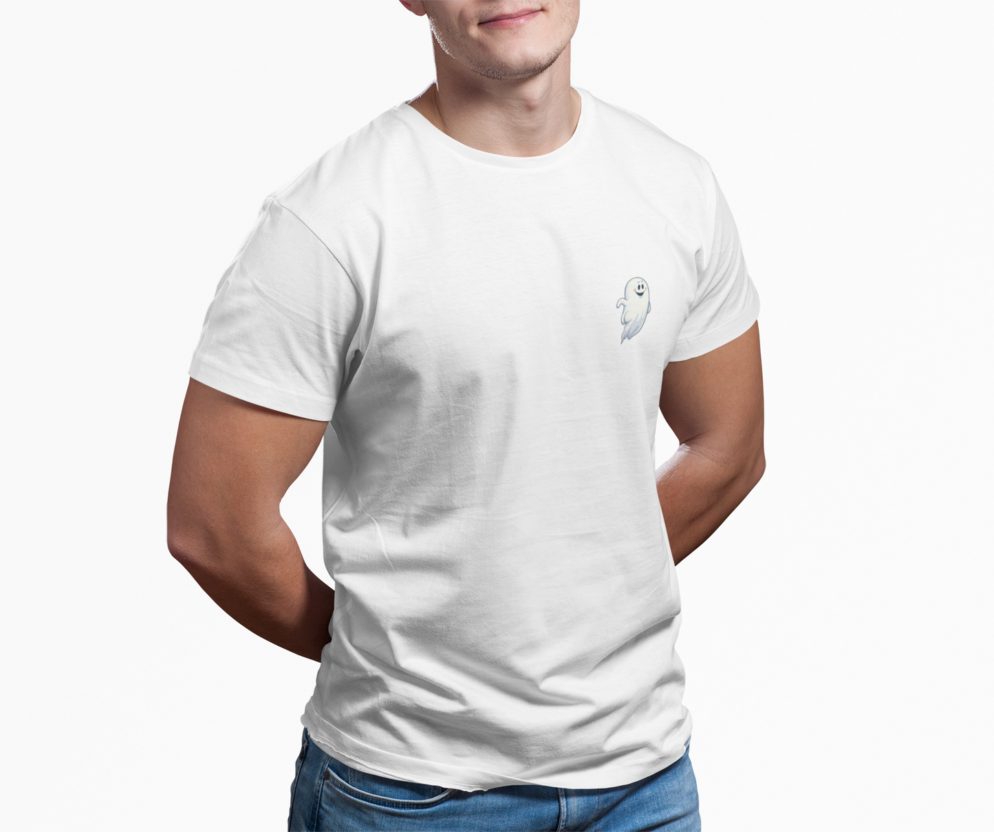 'Power Bottom Autumn' White Ghost // Halloween Ghost Unisex Heavy Cotton Tee