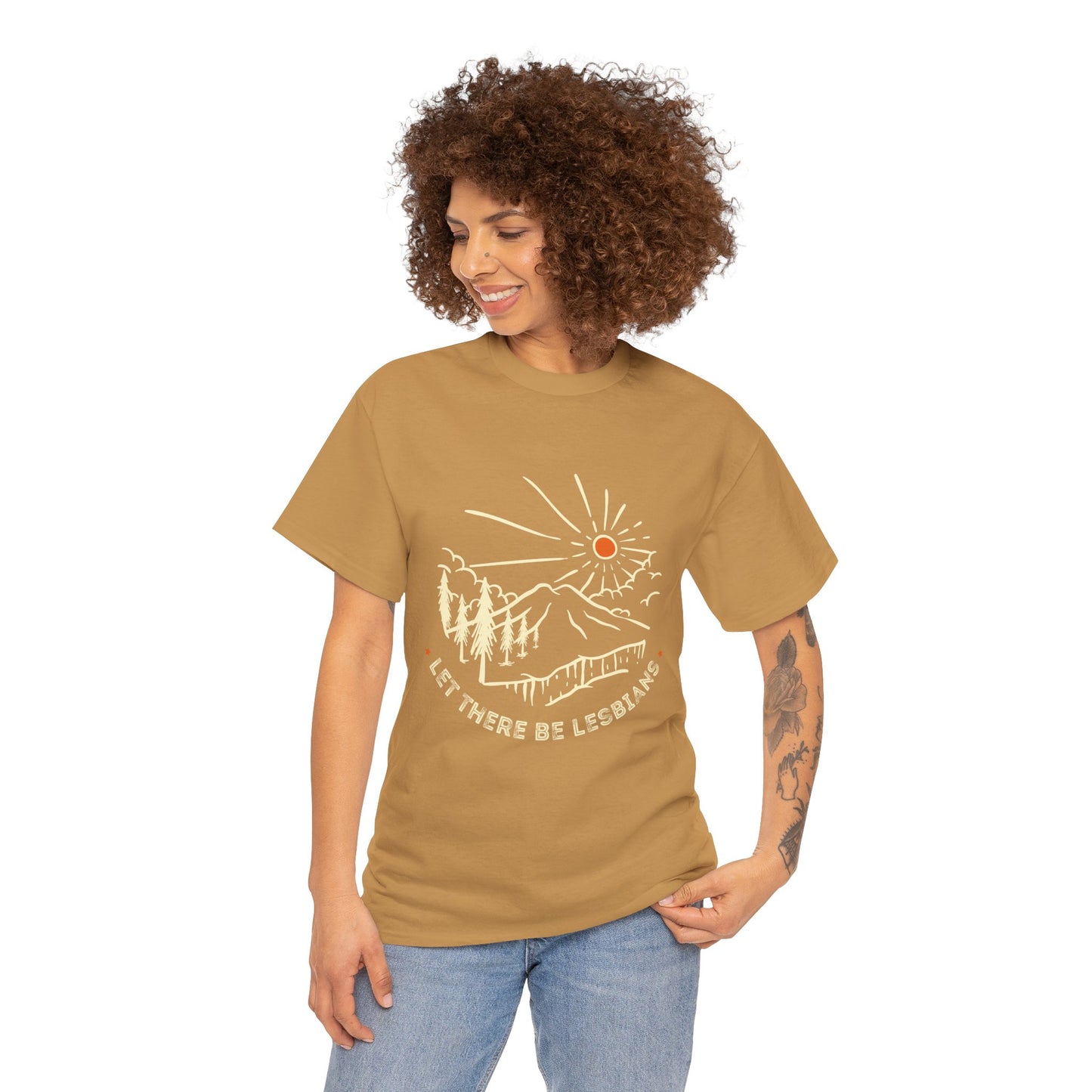 Let There Be Lesbians // Unisex Heavy Cotton Tee - Pride Fashion Statement T-Shirt