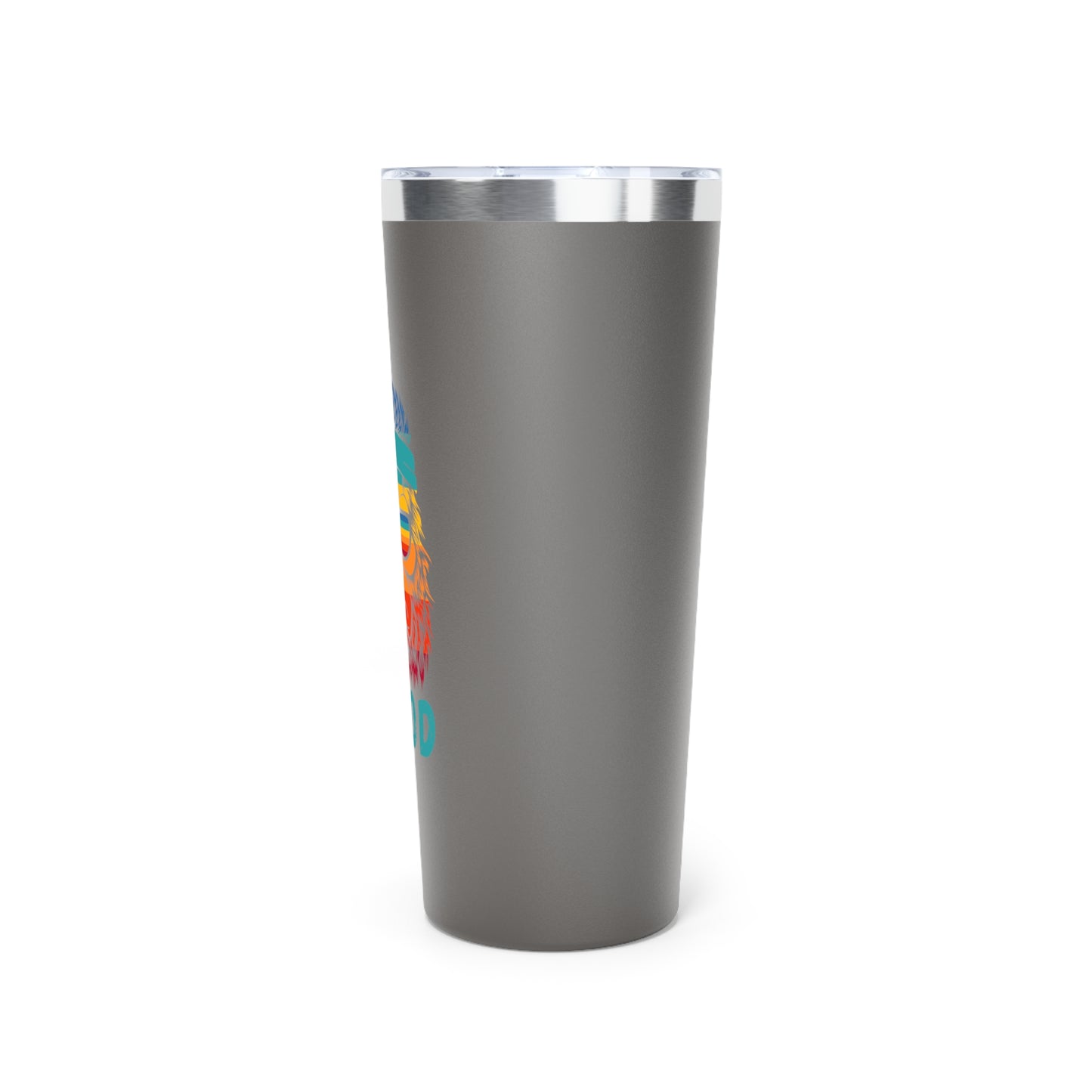 Bigfoot Mood // Copper Vacuum Insulated Tumbler, 22oz - Blue Text
