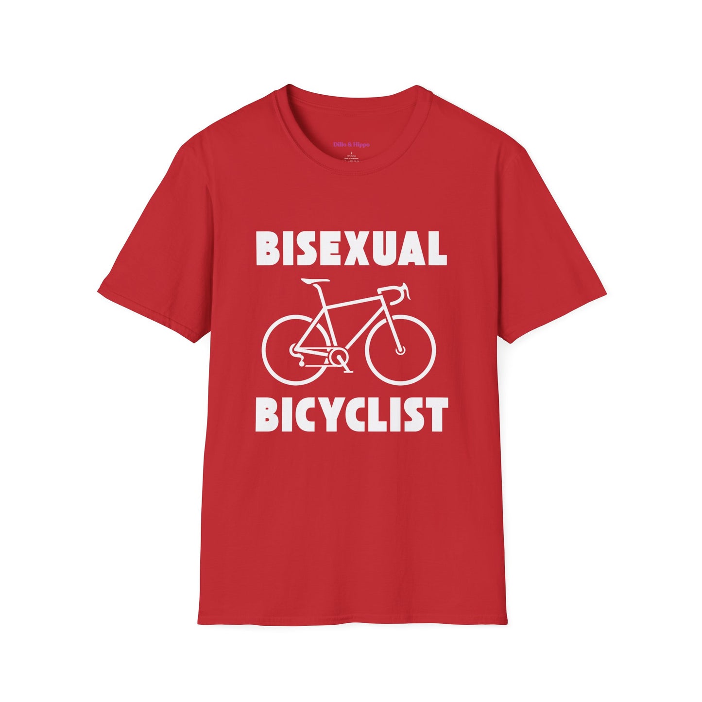 Bisexual (Road) Bicyclist // Unisex Softstyle T-Shirt