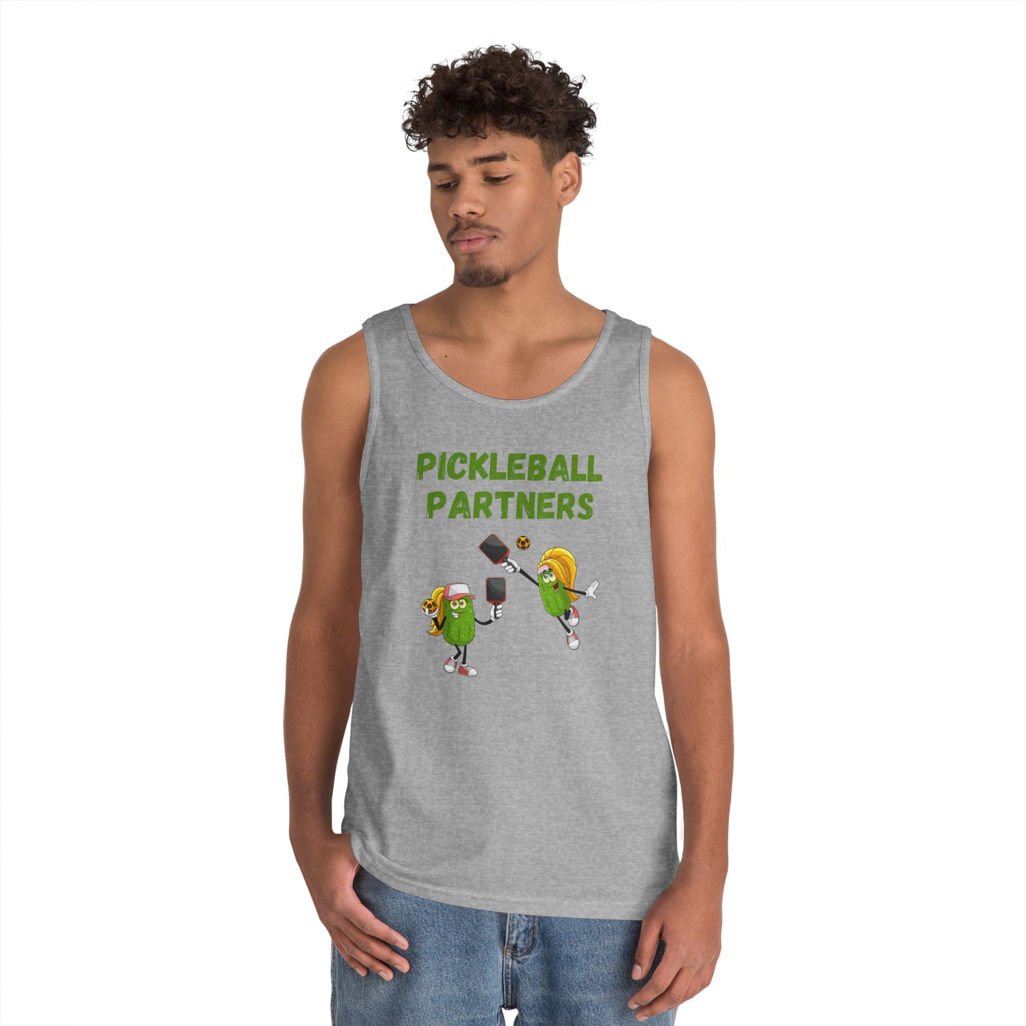 Pickleball Partners 3 // Unisex Heavy Cotton Tank Top