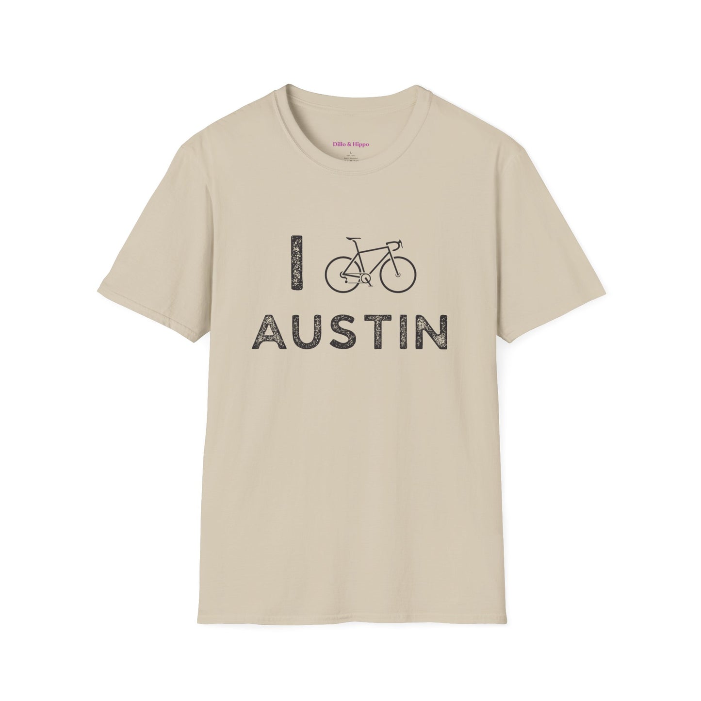 I (Road) Bike Austin // Unisex Softstyle T-Shirt