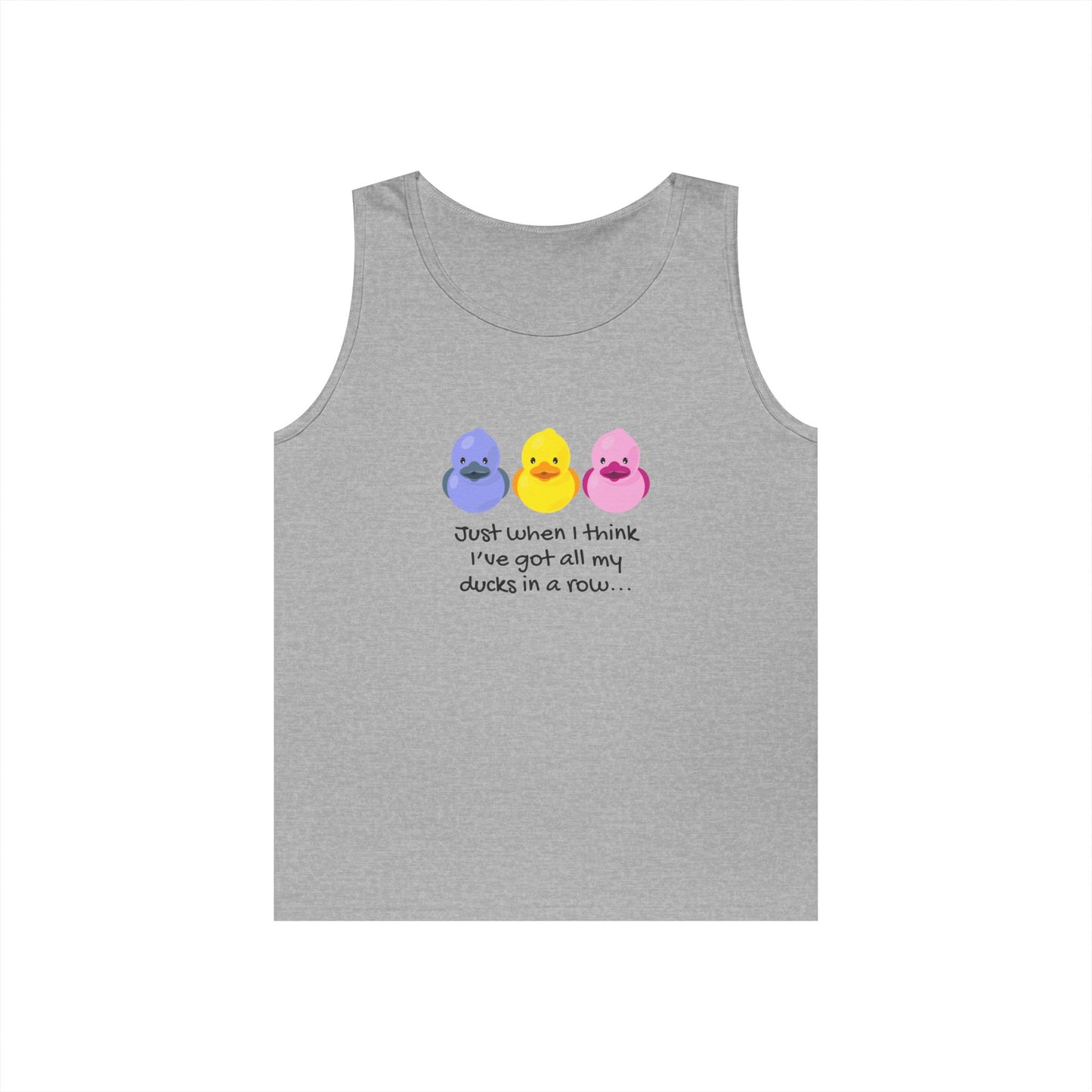 Ducks in a Row // Unisex Heavy Cotton Tank Top