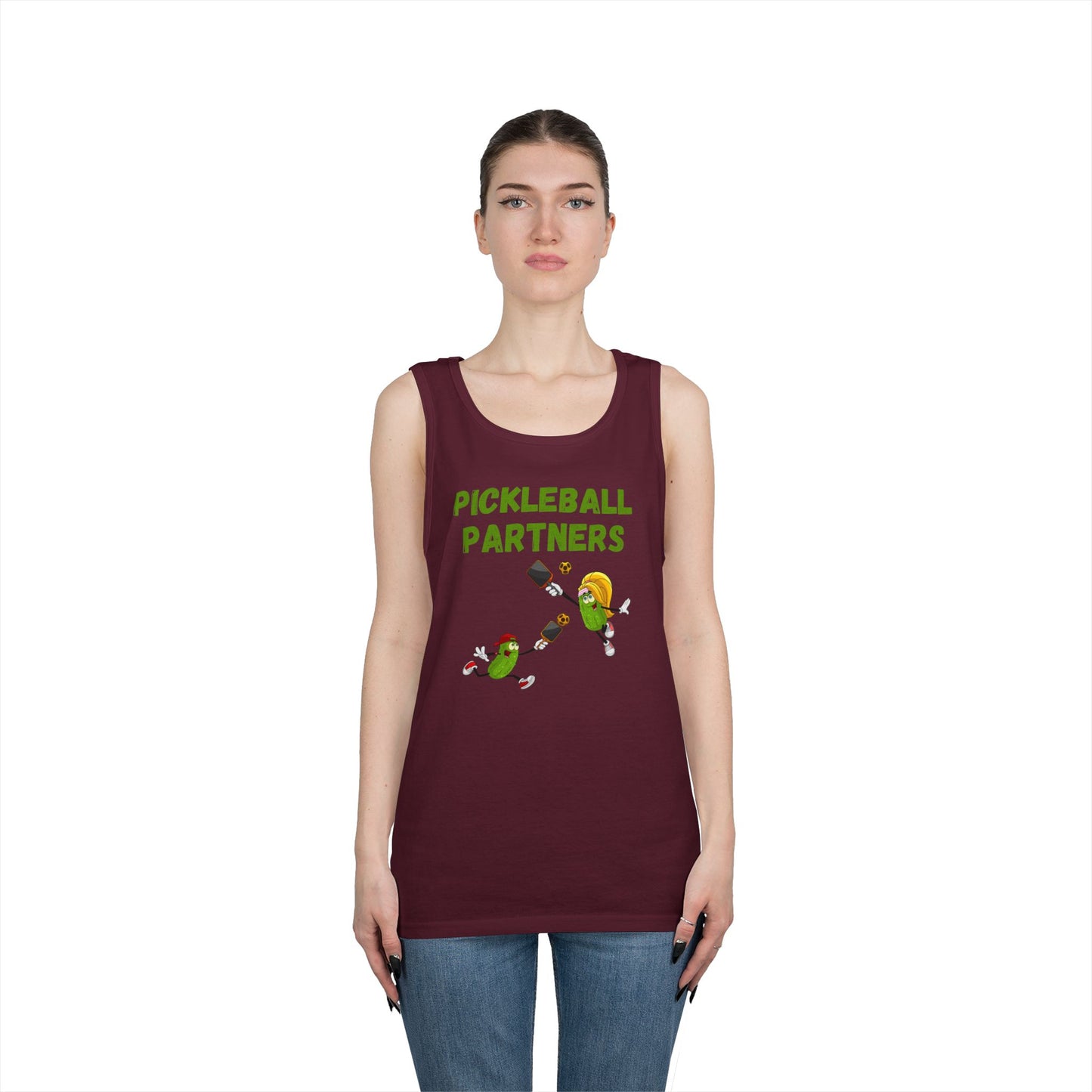 Pickleball Partners 2 // Unisex Heavy Cotton Tank Top