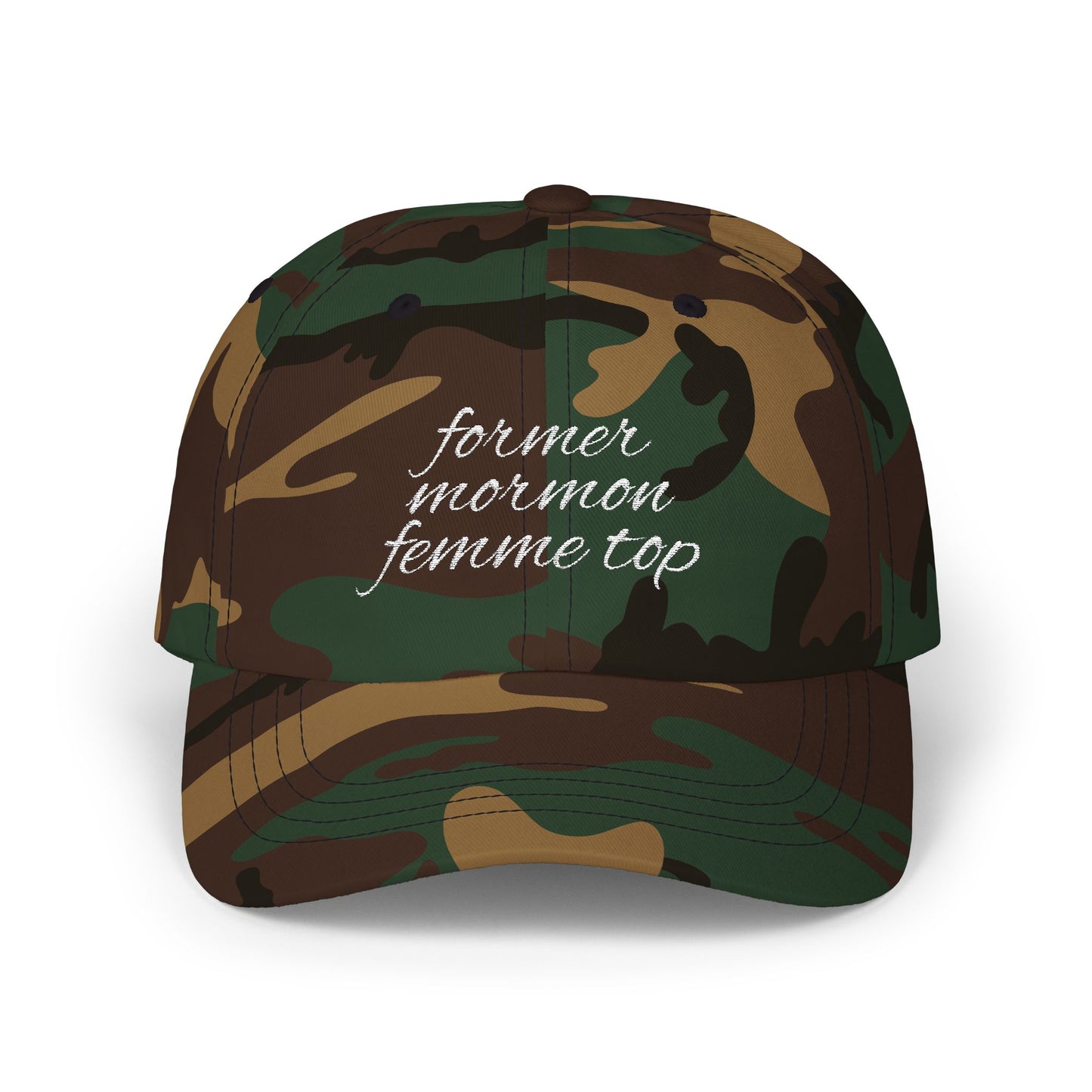 Former Mormon Femme Top // Classic Dad Cap