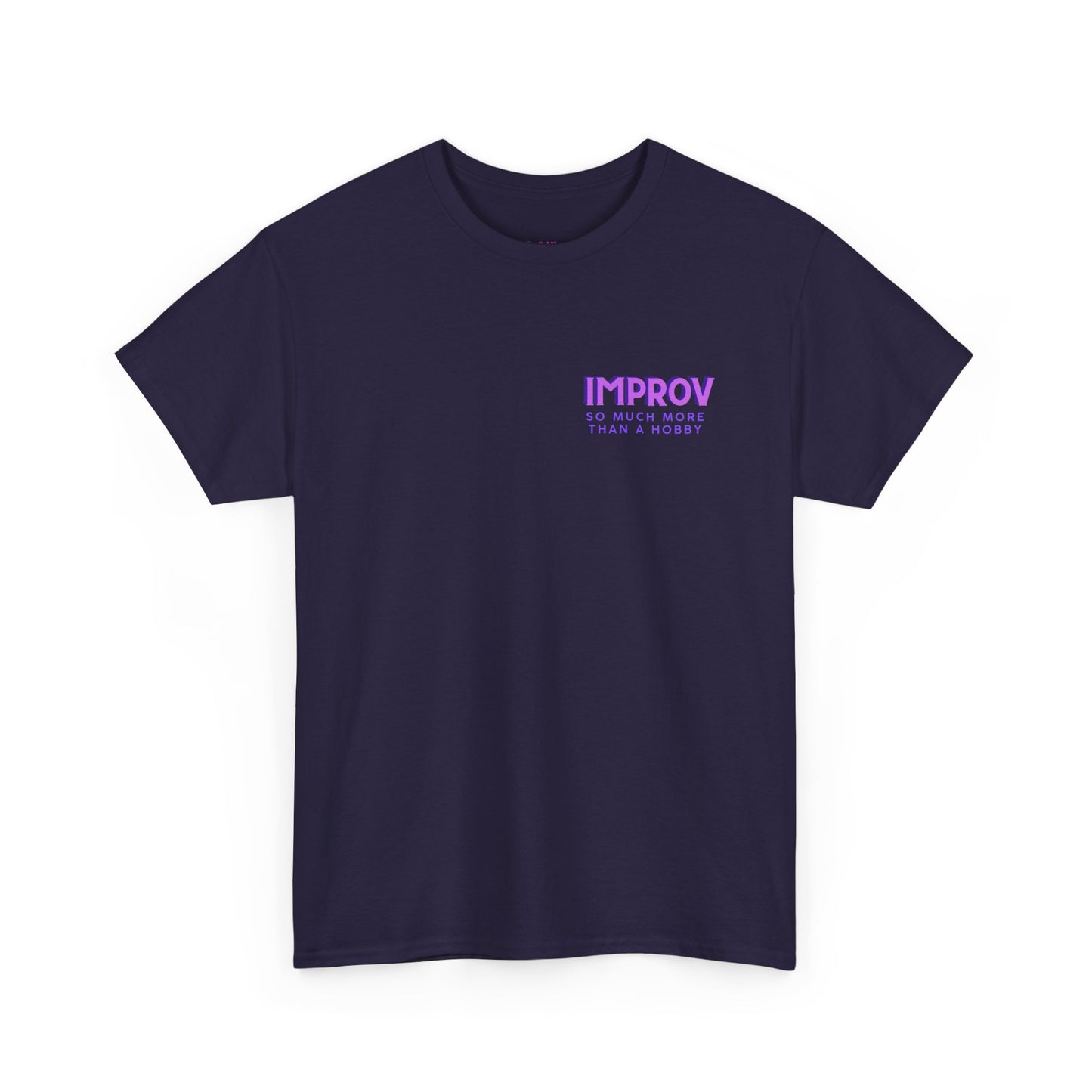 Improv, Multi Color "Yes, And" Double-sided // Colorful Affirmation Unisex Heavy Cotton Tee