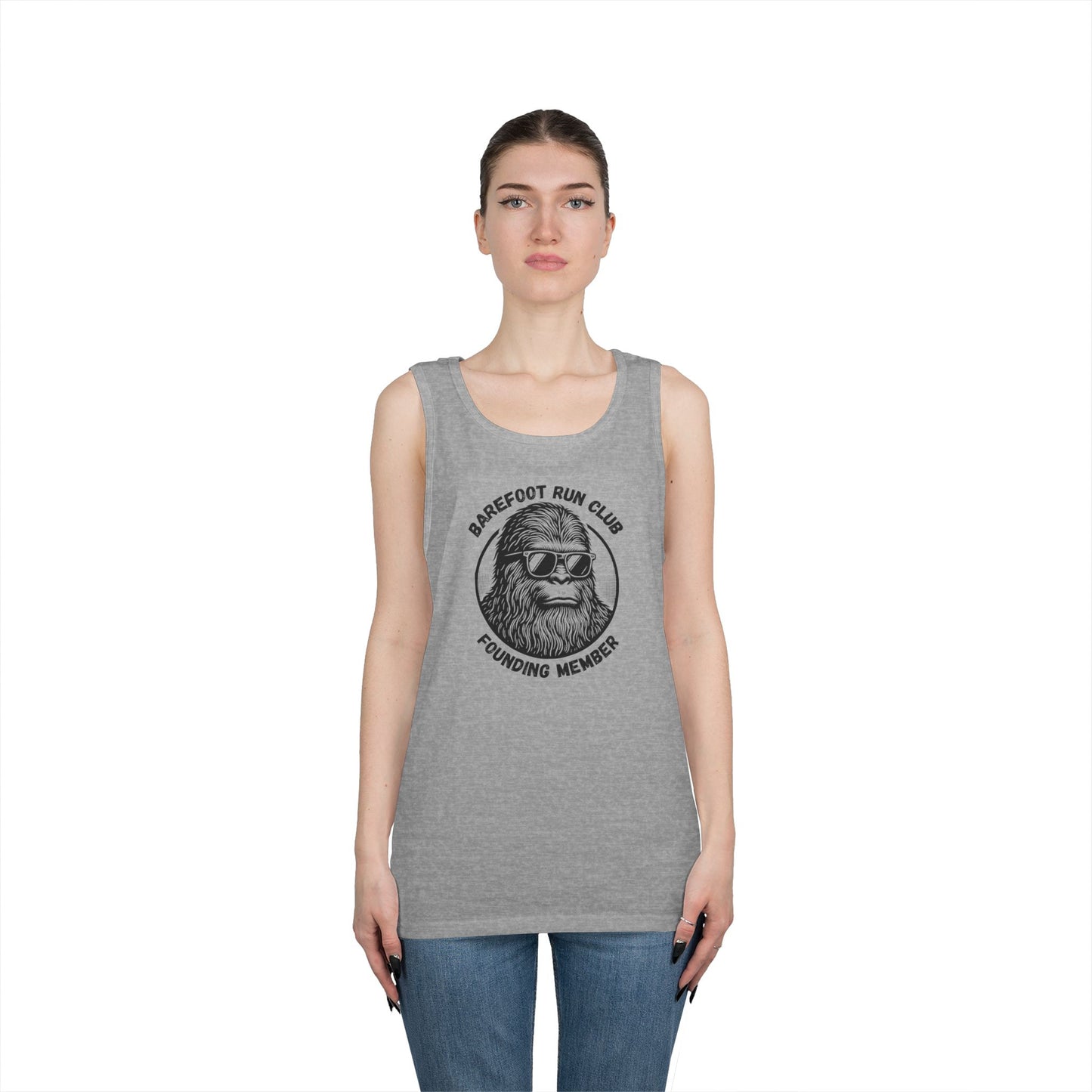 Barefoot Run Club Founding Member // Unisex Heavy Cotton Tank Top