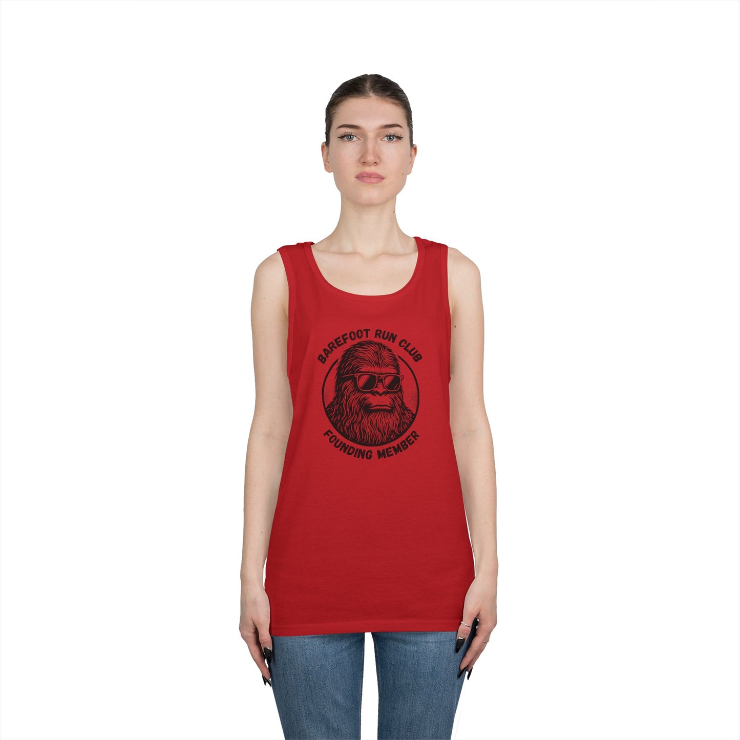 Barefoot Run Club Founding Member // Unisex Heavy Cotton Tank Top