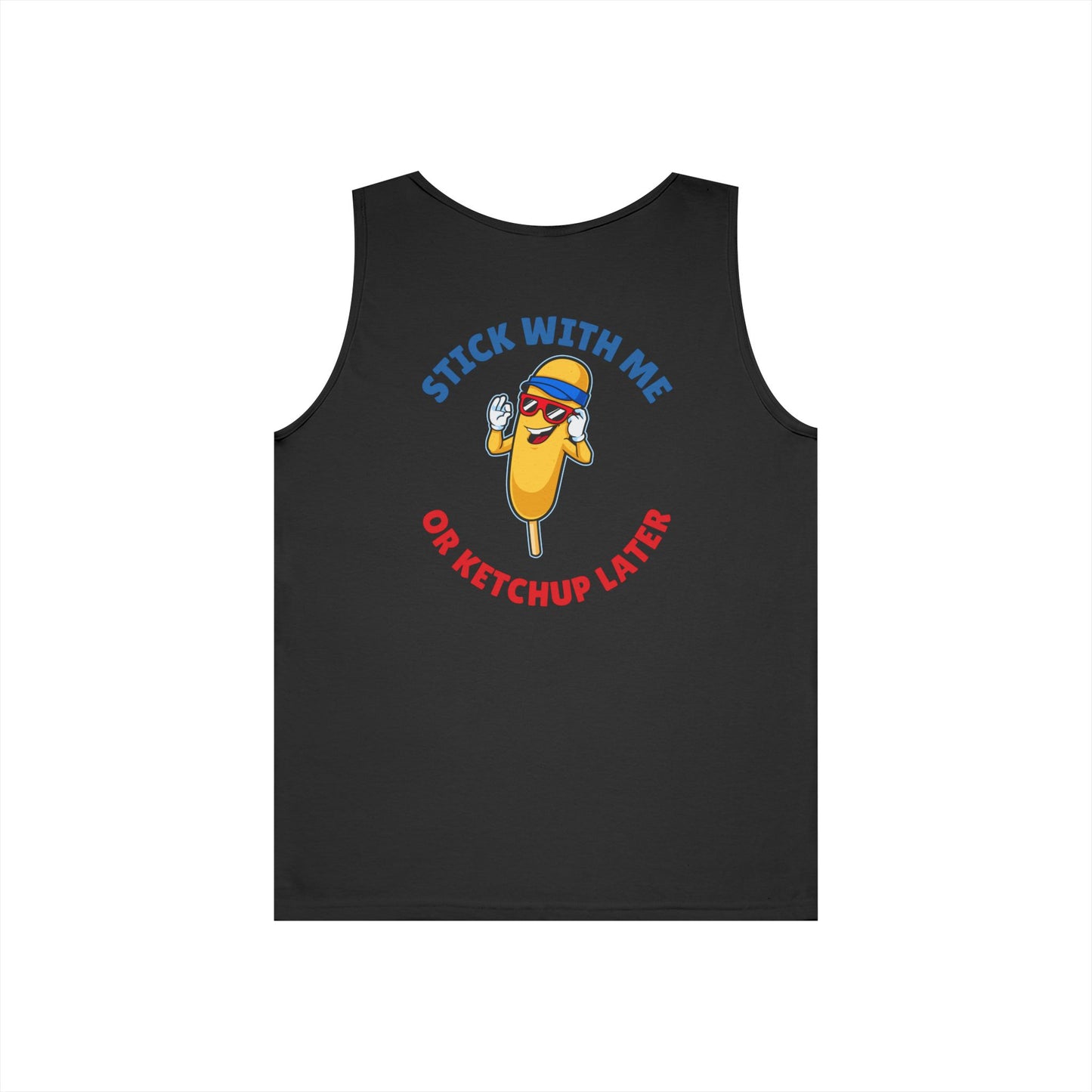 Corndog Season Unisex Heavy Cotton Tank Top - Fun Summer Apparel