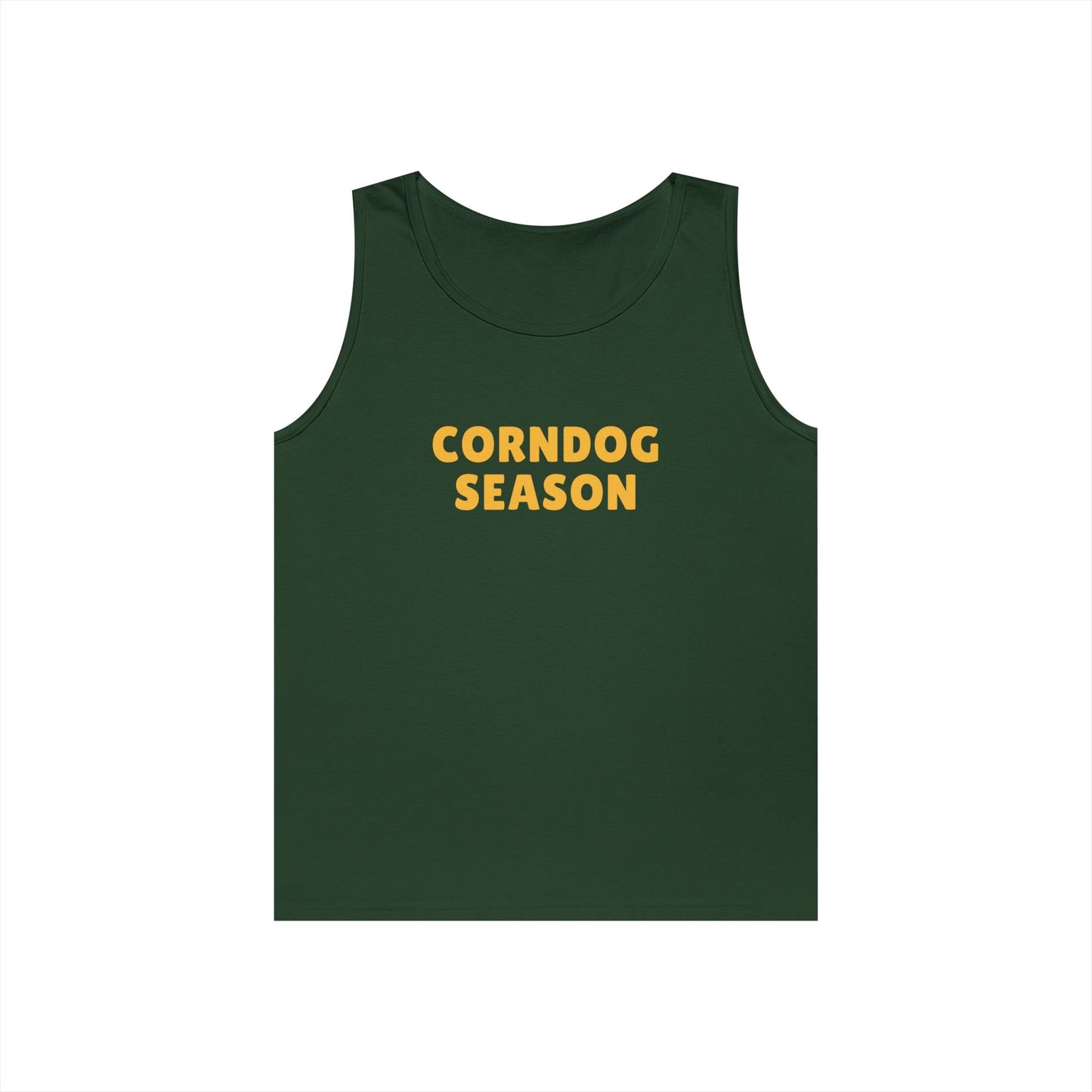 Corndog Season Unisex Heavy Cotton Tank Top - Fun Summer Apparel