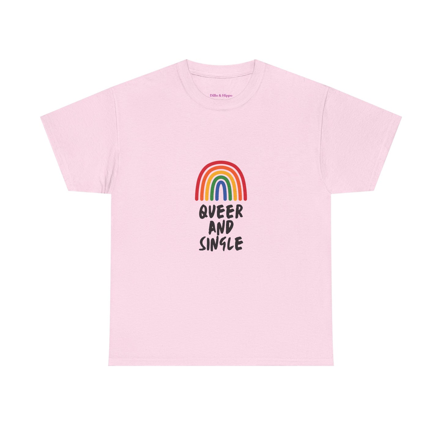 Queer and Single Rainbow // Short Sleeve Tee