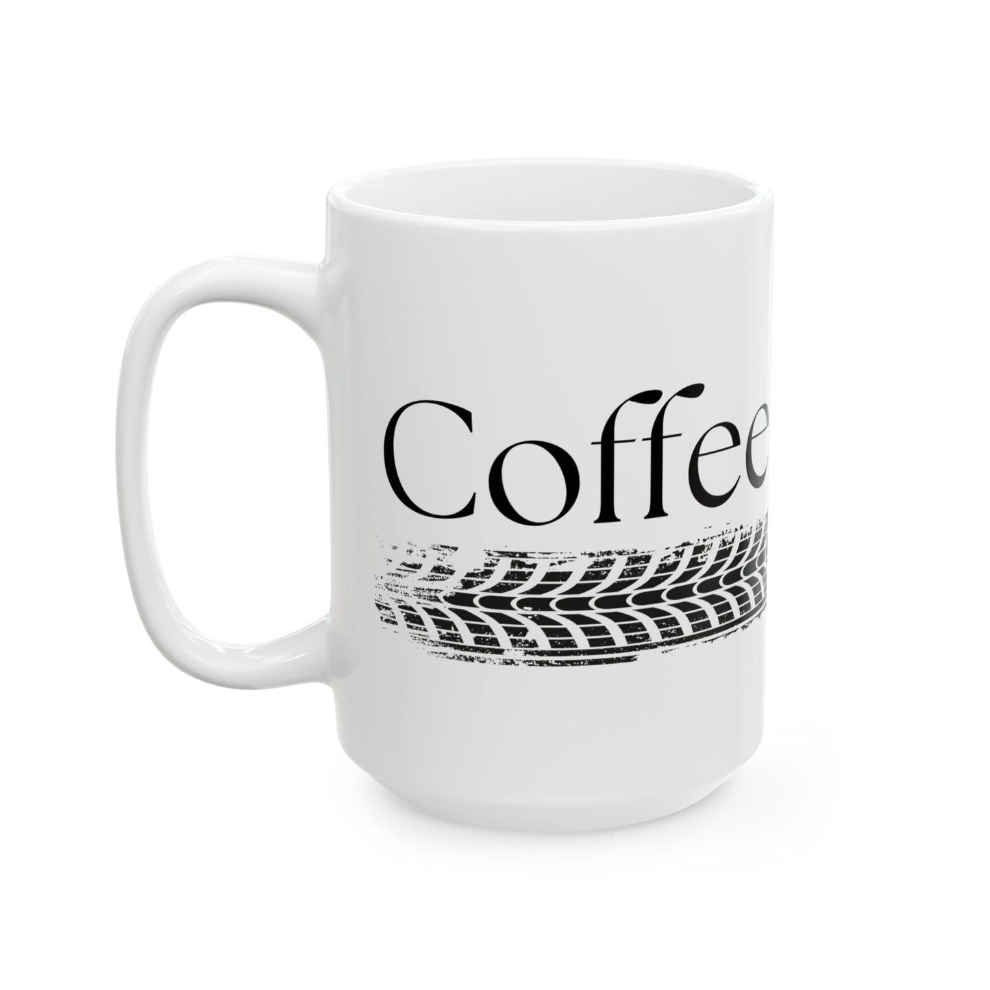 Coffee & Bikes // Ceramic Mug, (11oz, 15oz)