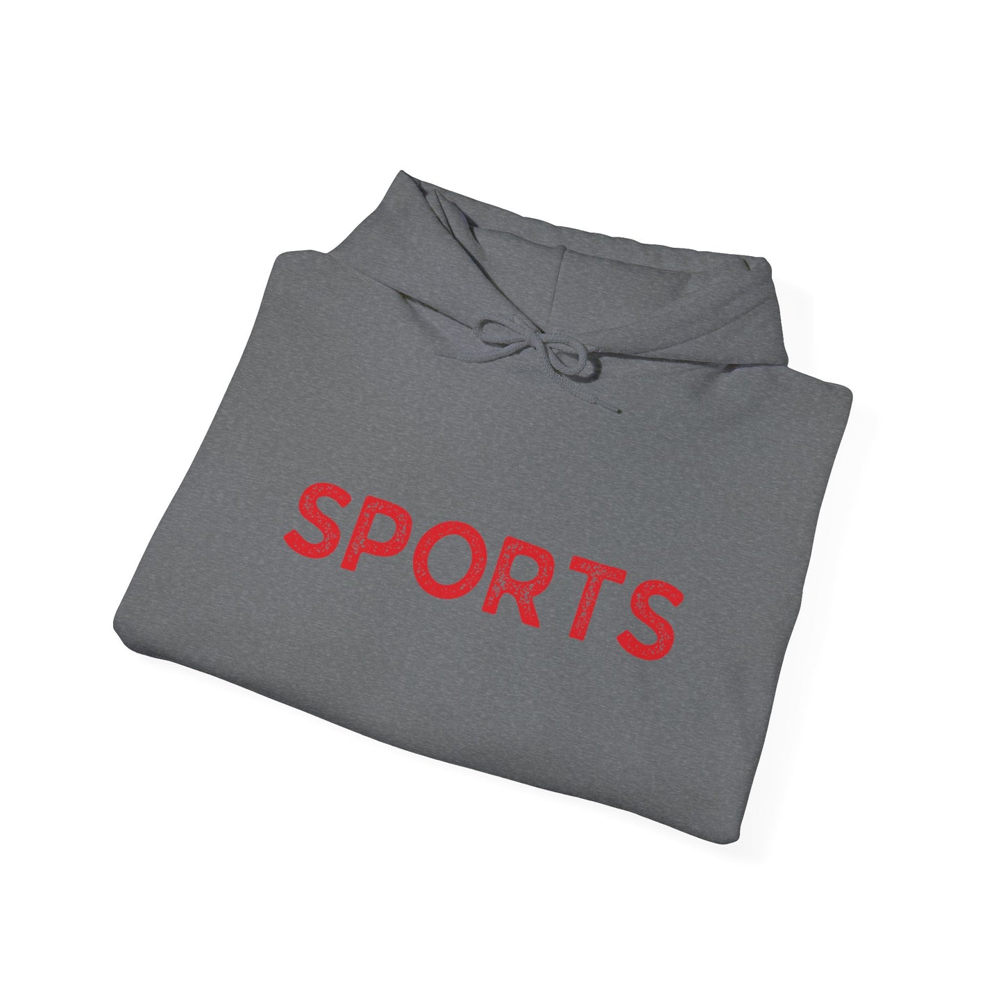 Sports // Unisex Heavy Blend™ Hooded Sweatshirt - Red Text