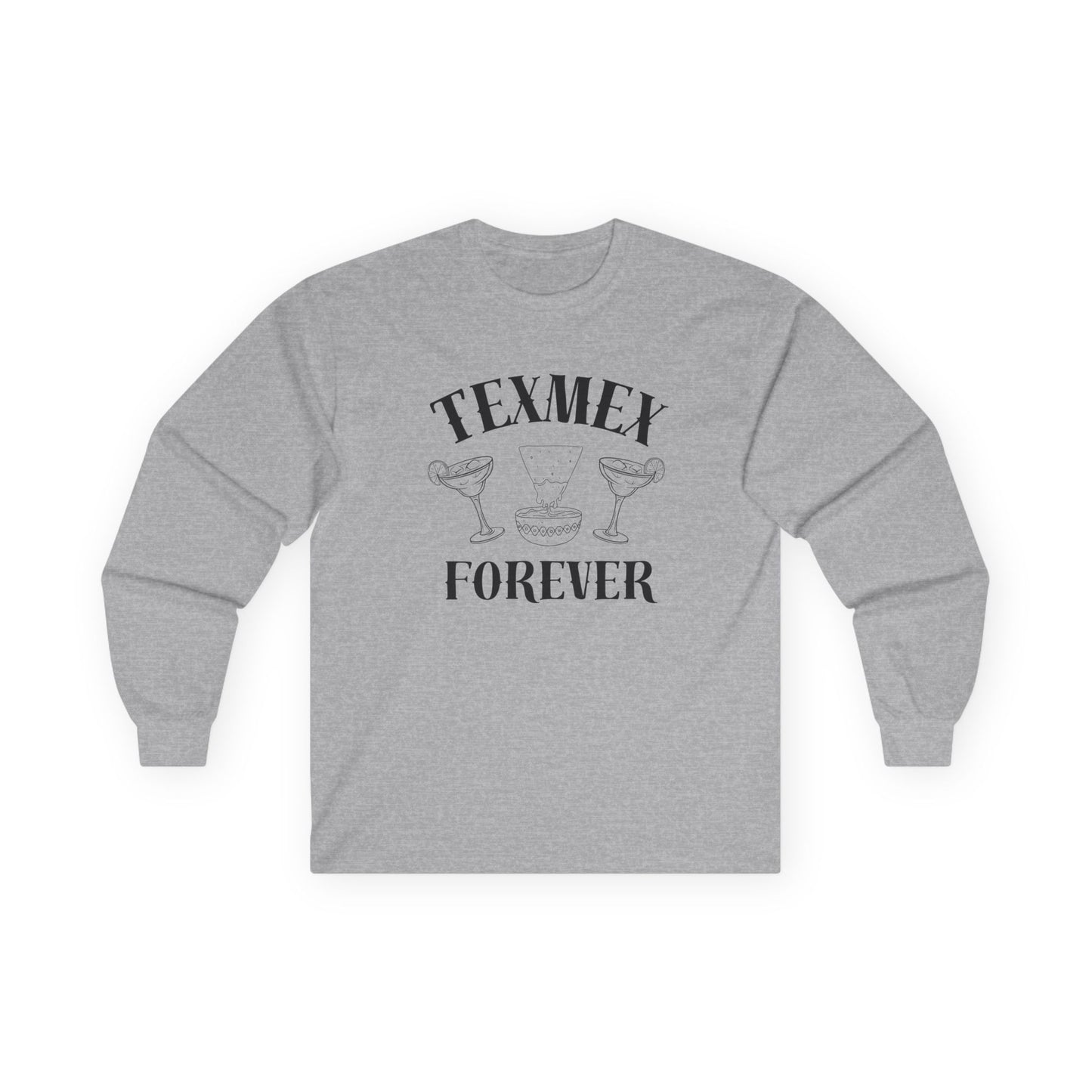 Tex-Mex Forever - Ritas & Queso // Unisex Long Sleeve Tee - Perfect for Food Lovers and Party Enthusiasts