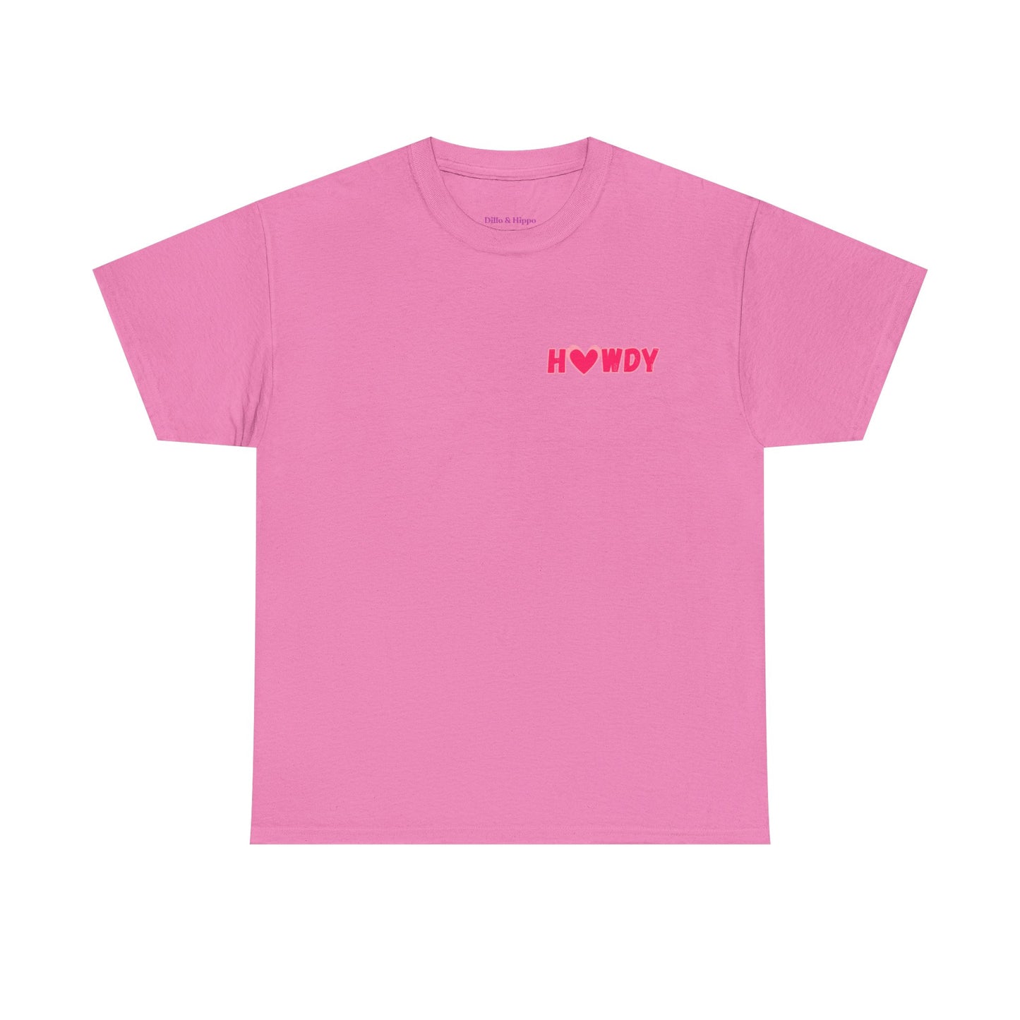 H<3WDY Pocket Placement // Fun Howdy Graphic Unisex Heavy Cotton Tee