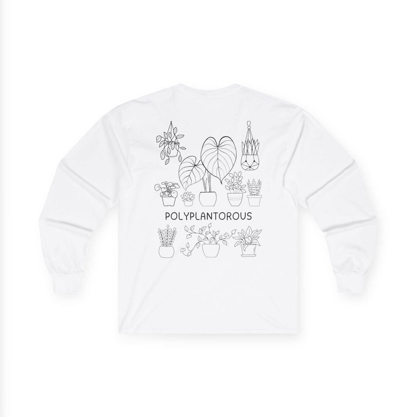 polyPLANTorous // Unisex Long Sleeve Tee - Botanical Design for Plant Lovers
