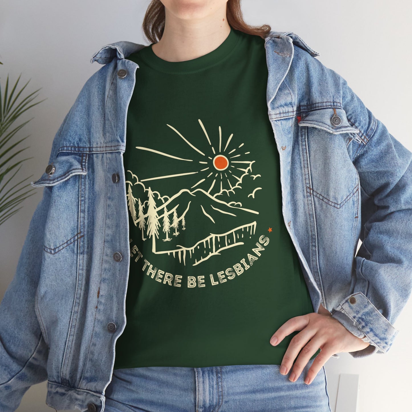 Let There Be Lesbians // Unisex Heavy Cotton Tee - Pride Fashion Statement T-Shirt
