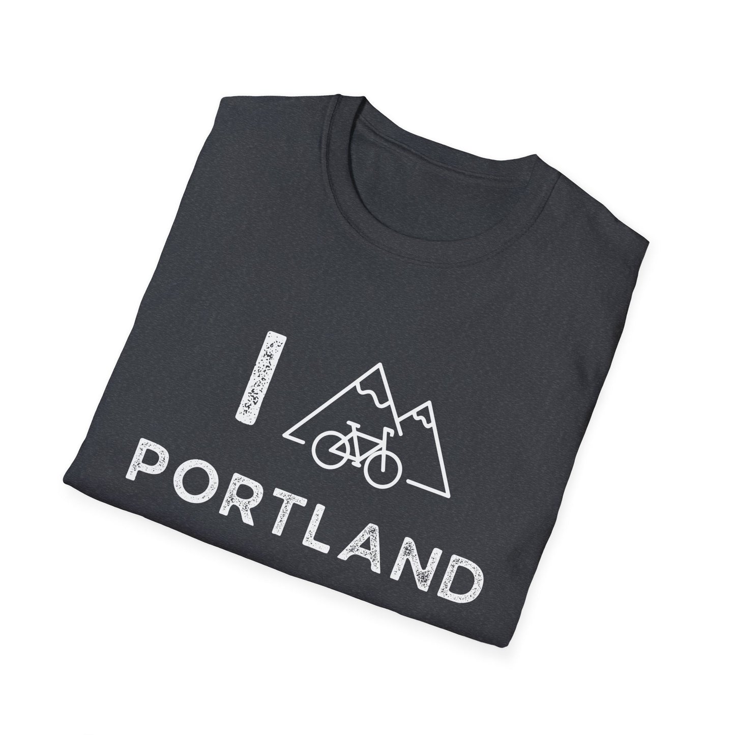 I (Mountain) Bike Portland // Unisex Softstyle T-Shirt