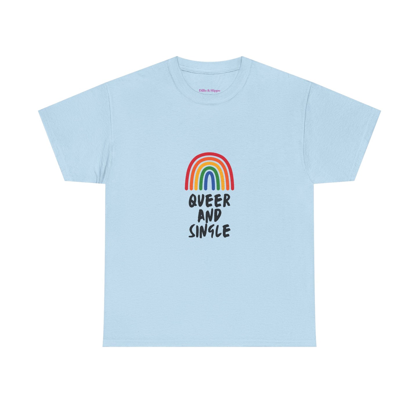 Queer and Single Rainbow // Short Sleeve Tee