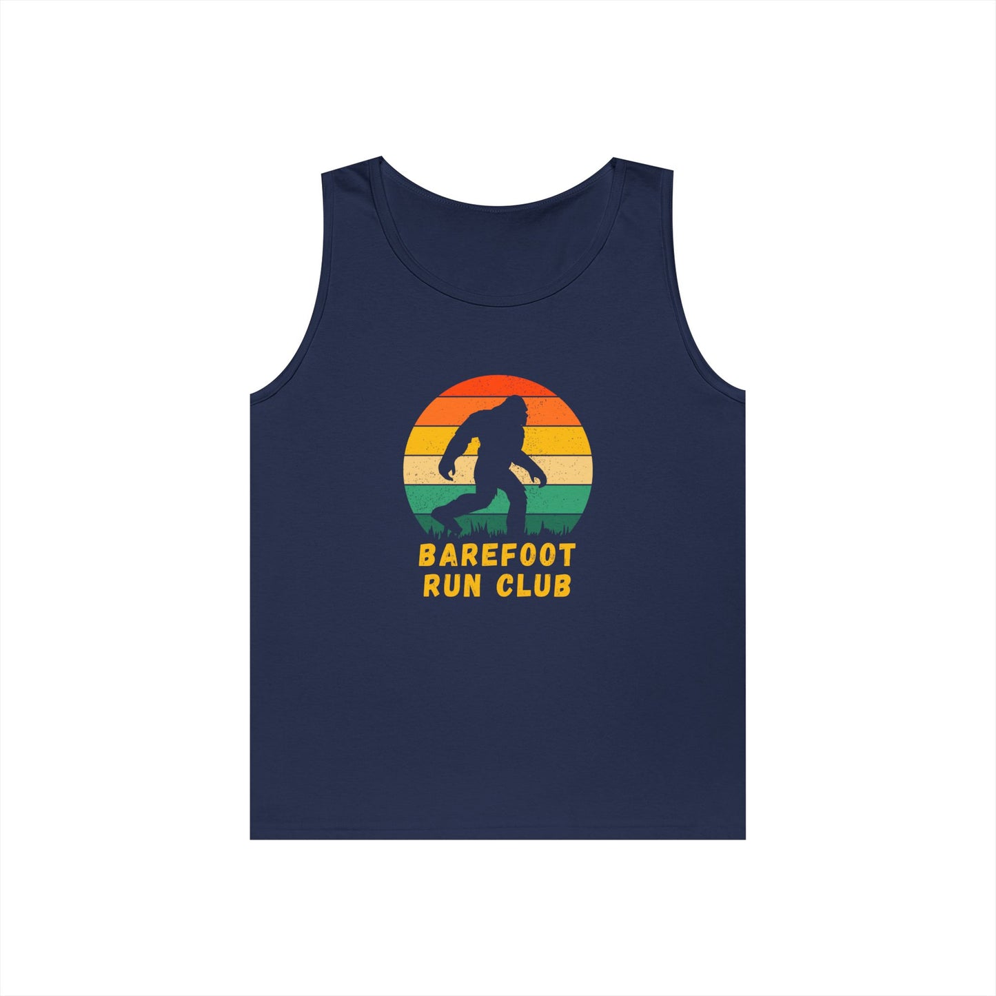 Barefoot Run Club Silhouette // Unisex Heavy Cotton Tank Top