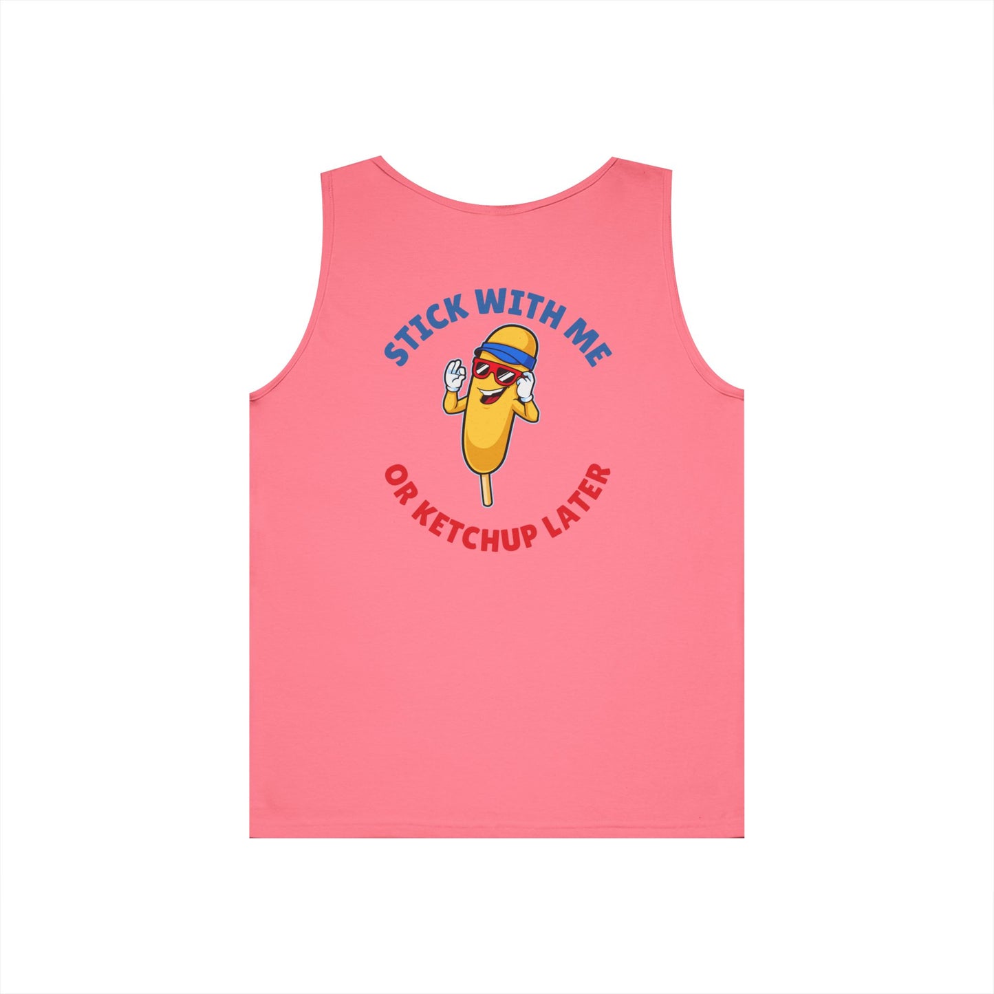 Corndog Season Unisex Heavy Cotton Tank Top - Fun Summer Apparel