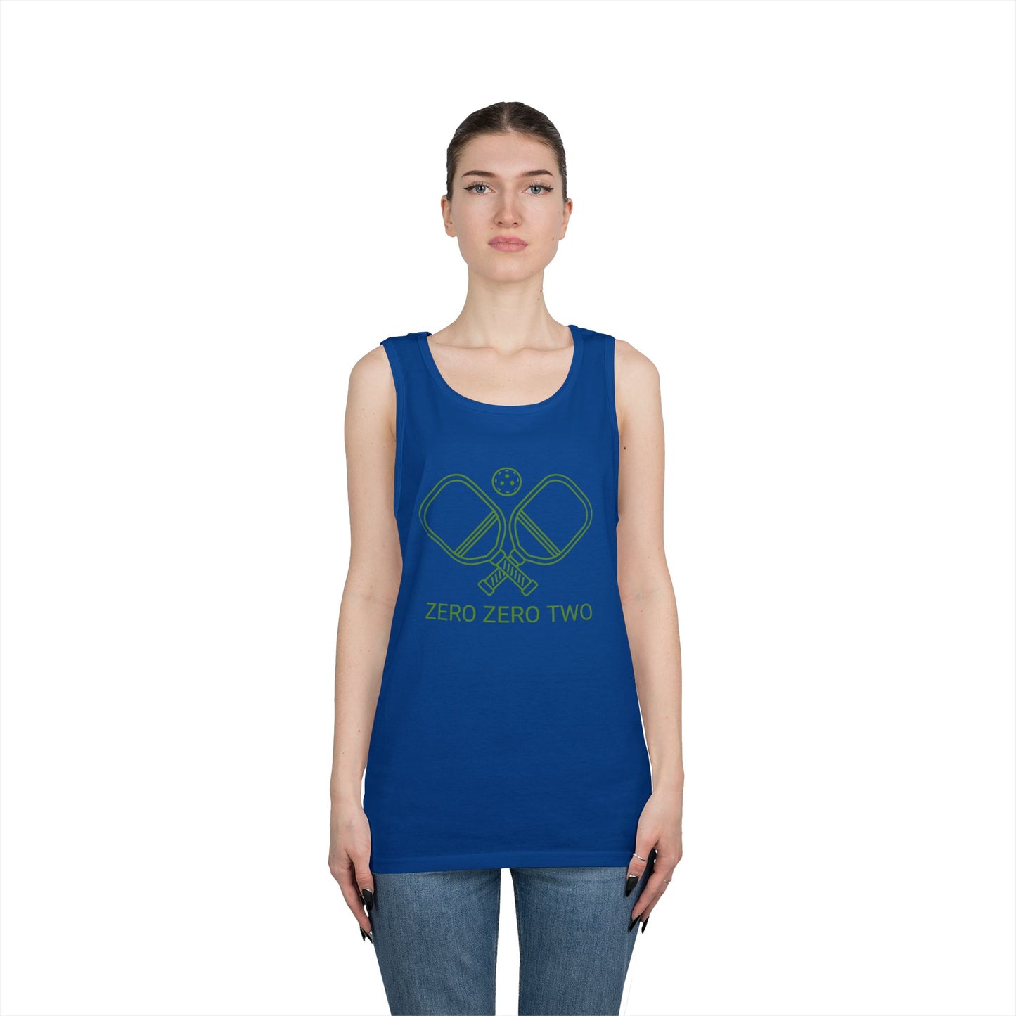 Zero Zero Two Pickleball // Unisex Heavy Cotton Tank Top