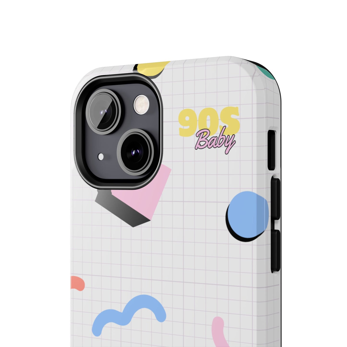 90s Baby Grid Paper Pattern // iPhone Case