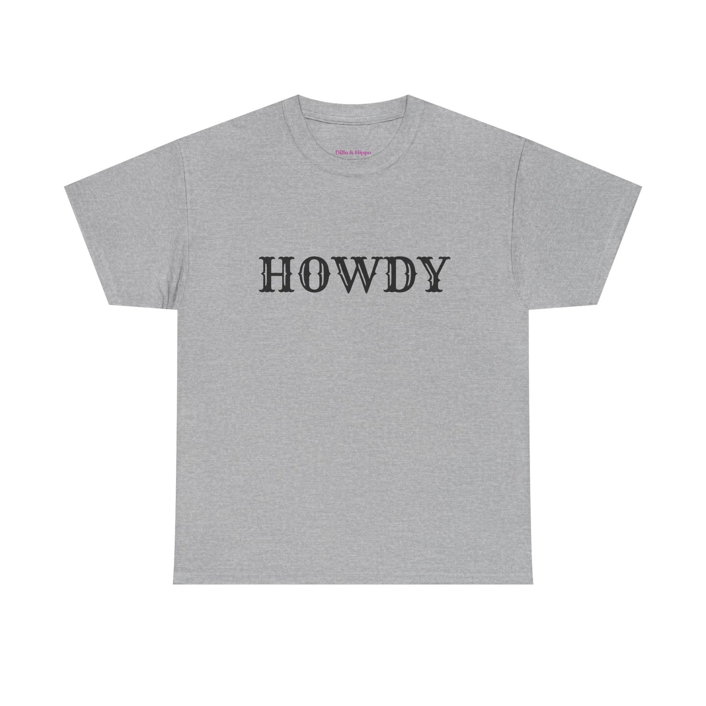 Howdy & Adios // Unisex Heavy Cotton Tee - Casual Statement Shirt