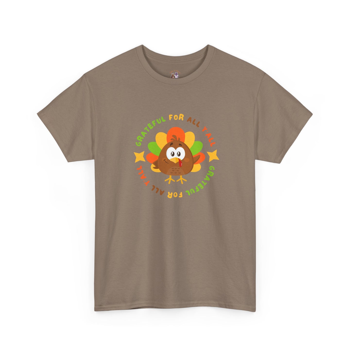 Grateful for All Y'all with Turkey // Unisex Jersey Short Sleeve Tee