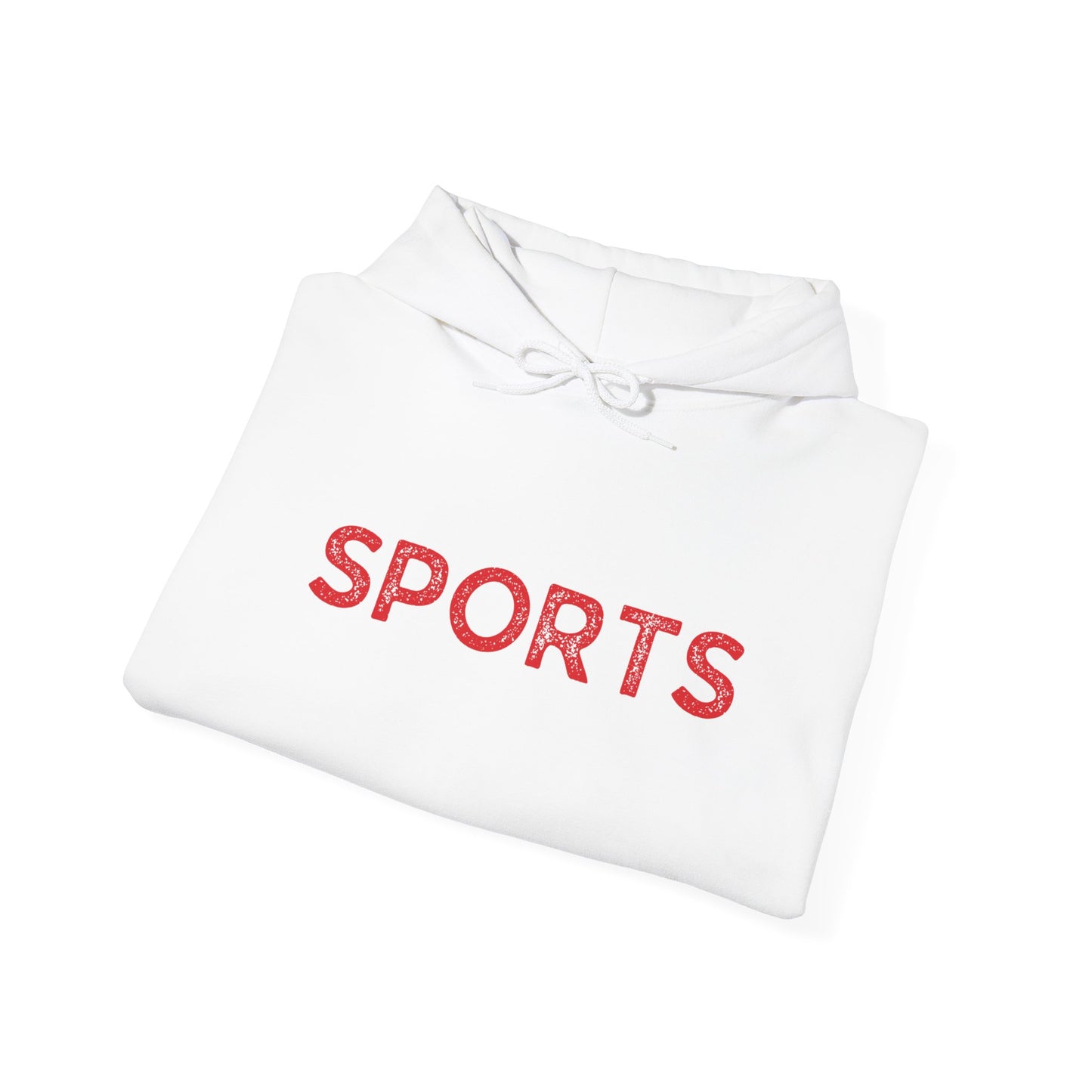 Sports // Unisex Heavy Blend™ Hooded Sweatshirt - Red Text