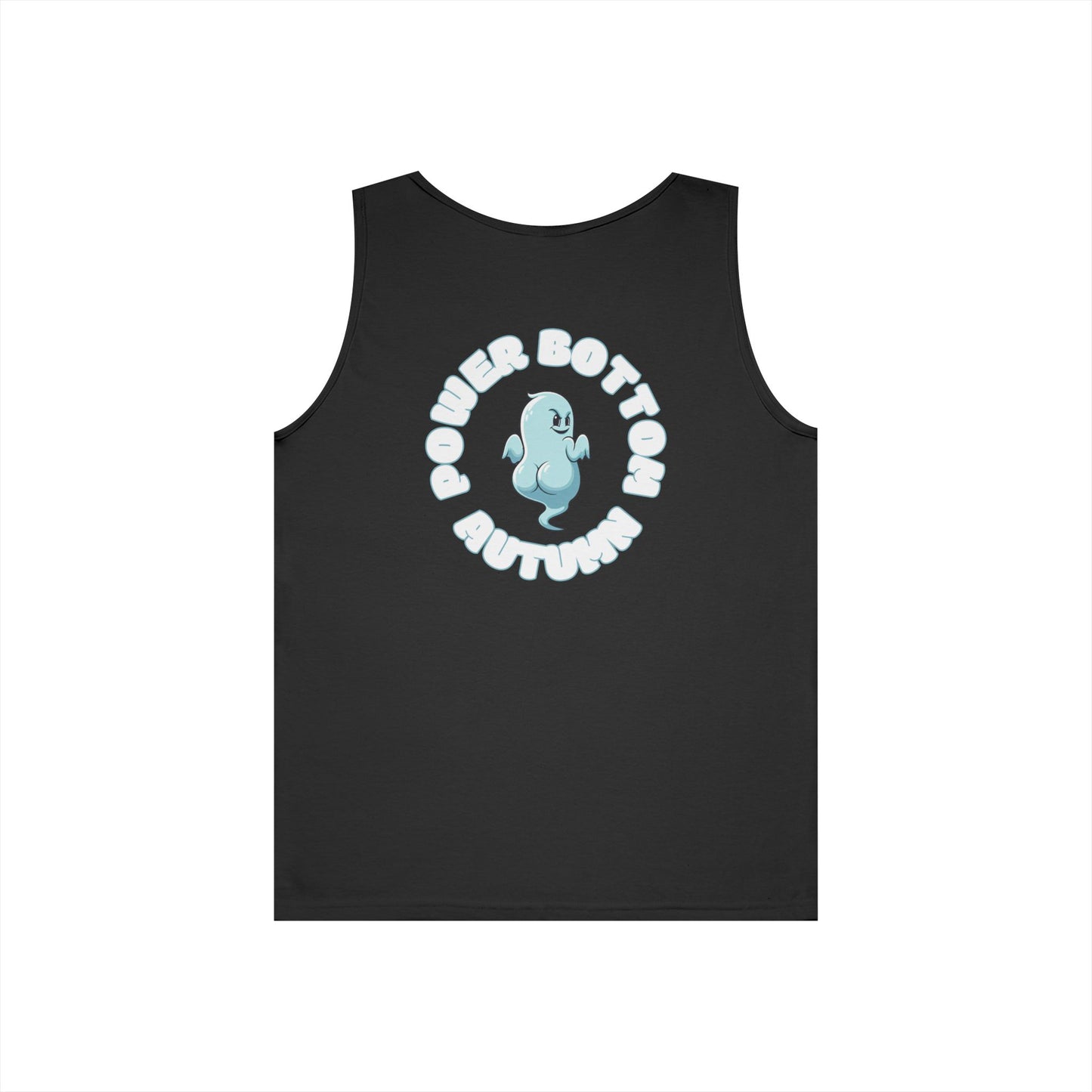 Power Bottom Autumn- Blue Ghost // Playful Tank Top for Unisex