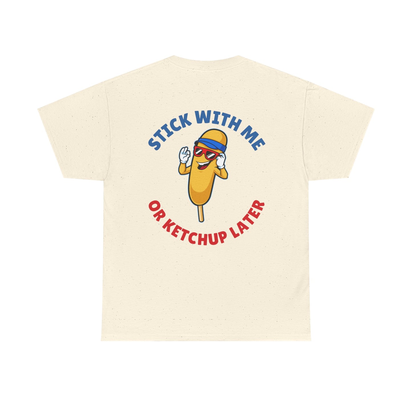 Funny Corndog Season // Unisex Heavy Cotton Tee | Perfect for Food Lovers and Festivals