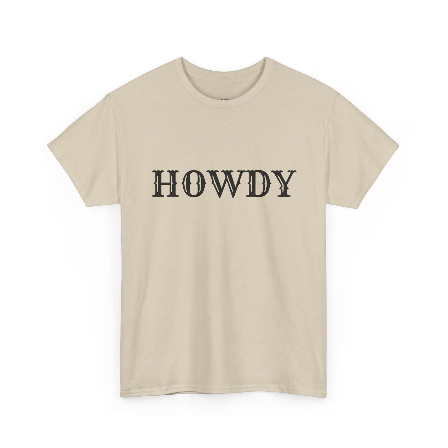 Howdy & Adios // Unisex Heavy Cotton Tee - Casual Statement Shirt
