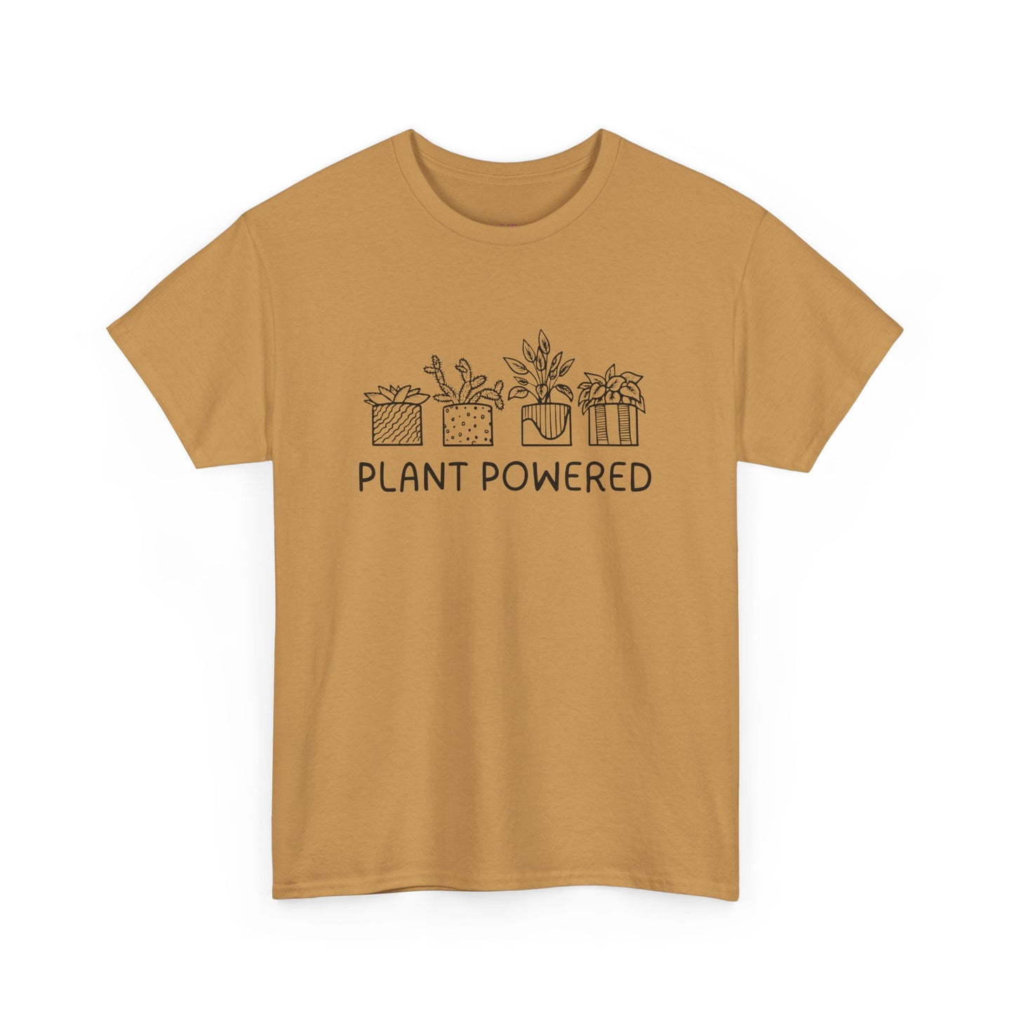 Plant Powered // Unisex Heavy Cotton Tee - Perfect for Everyday Comfort