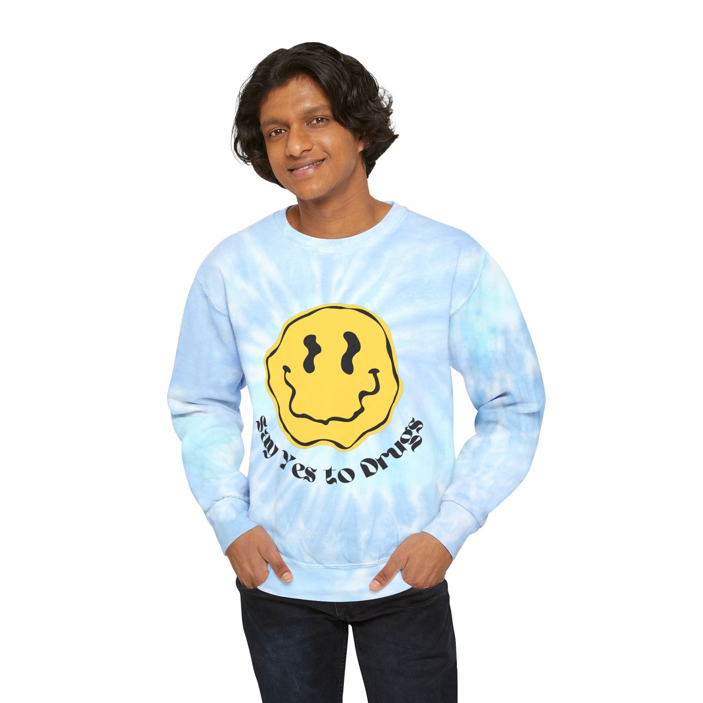 Say Yes to Drugs // Unisex Tie-Dye Sweatshirt